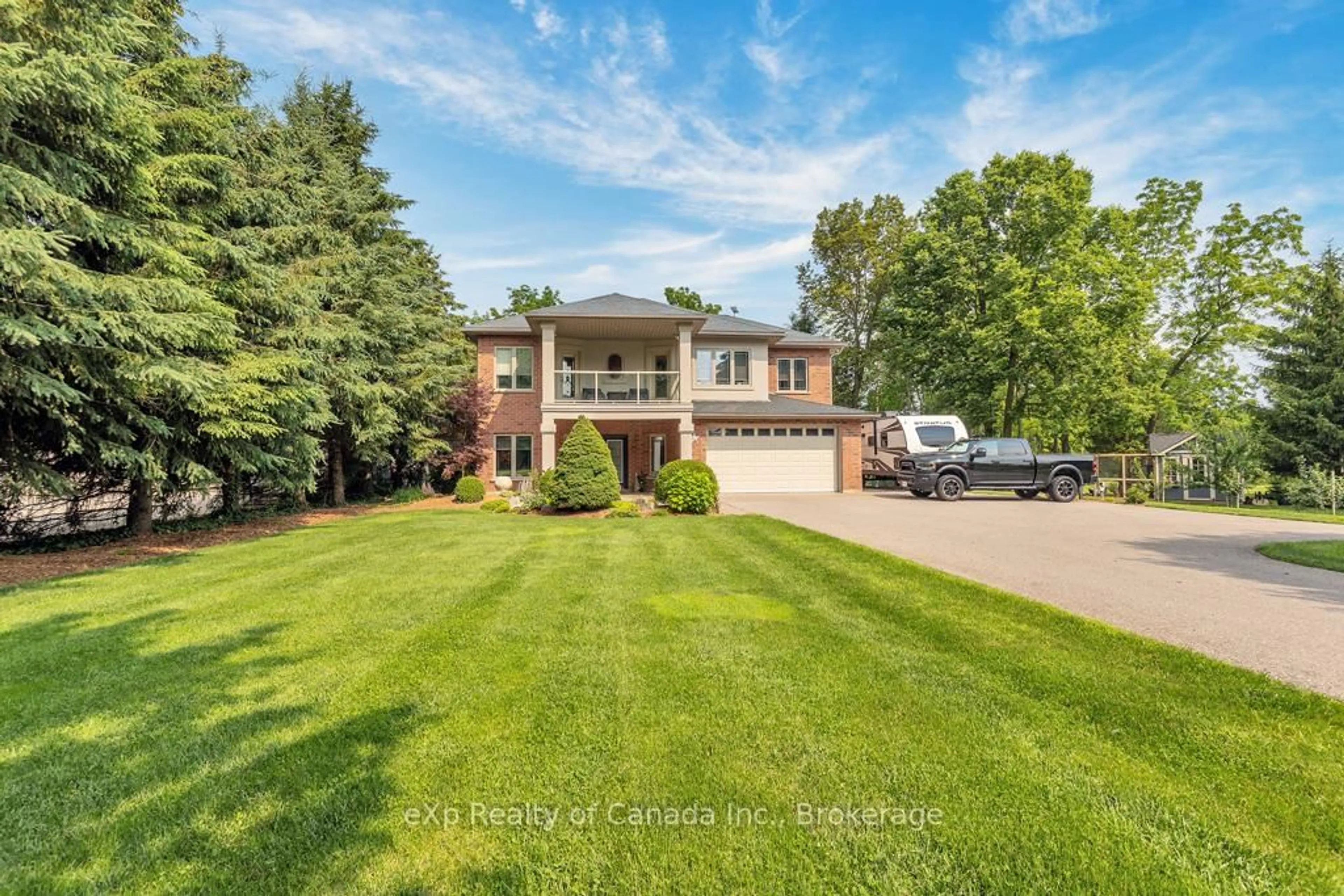 Home with brick exterior material, street for 7116 Hamilton Rd, Thames Centre Ontario N0L 2B0