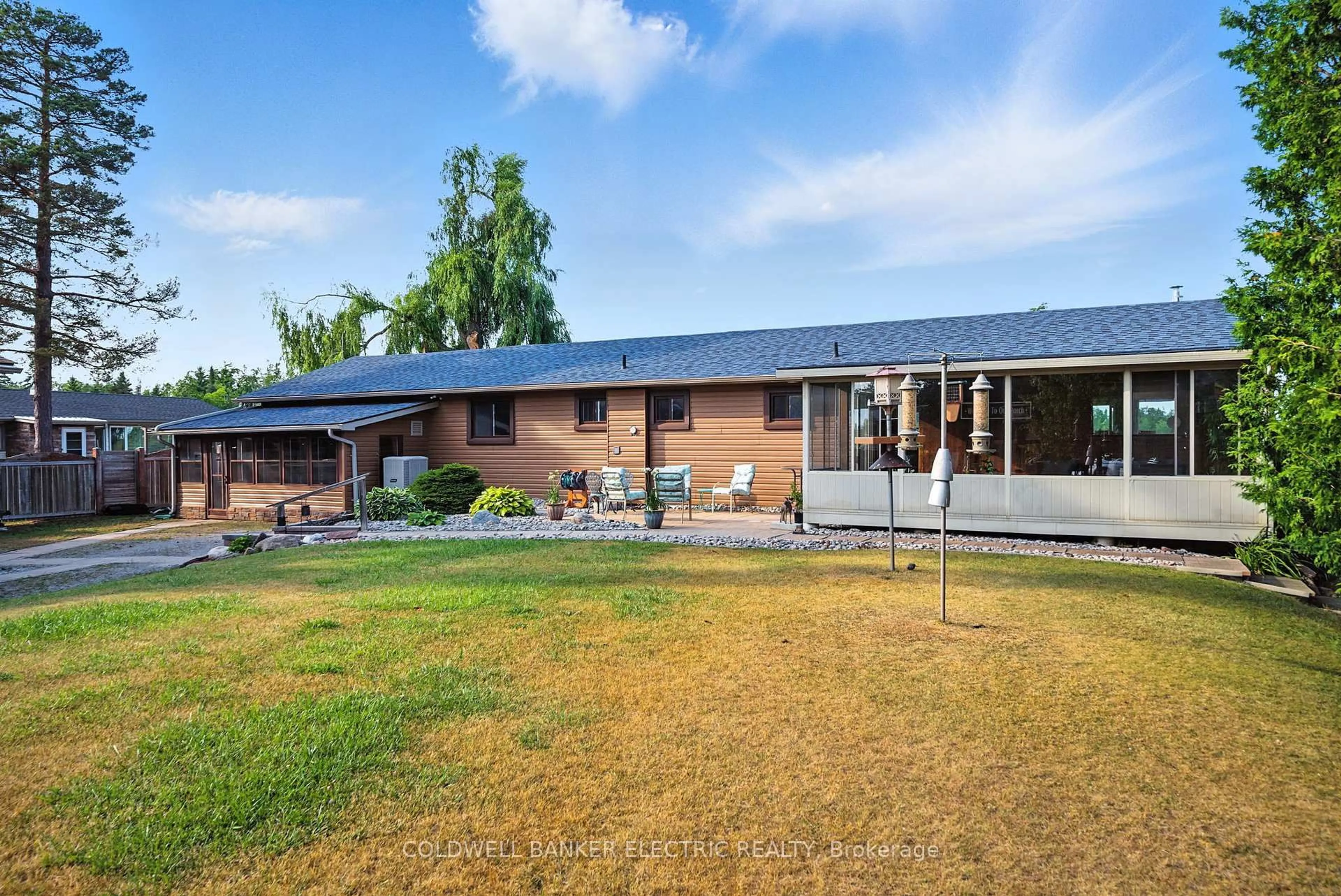 A pic from outside/outdoor area/front of a property/back of a property/a pic from drone, building for 63 South Bayou Rd, Kawartha Lakes Ontario K0M 1N0