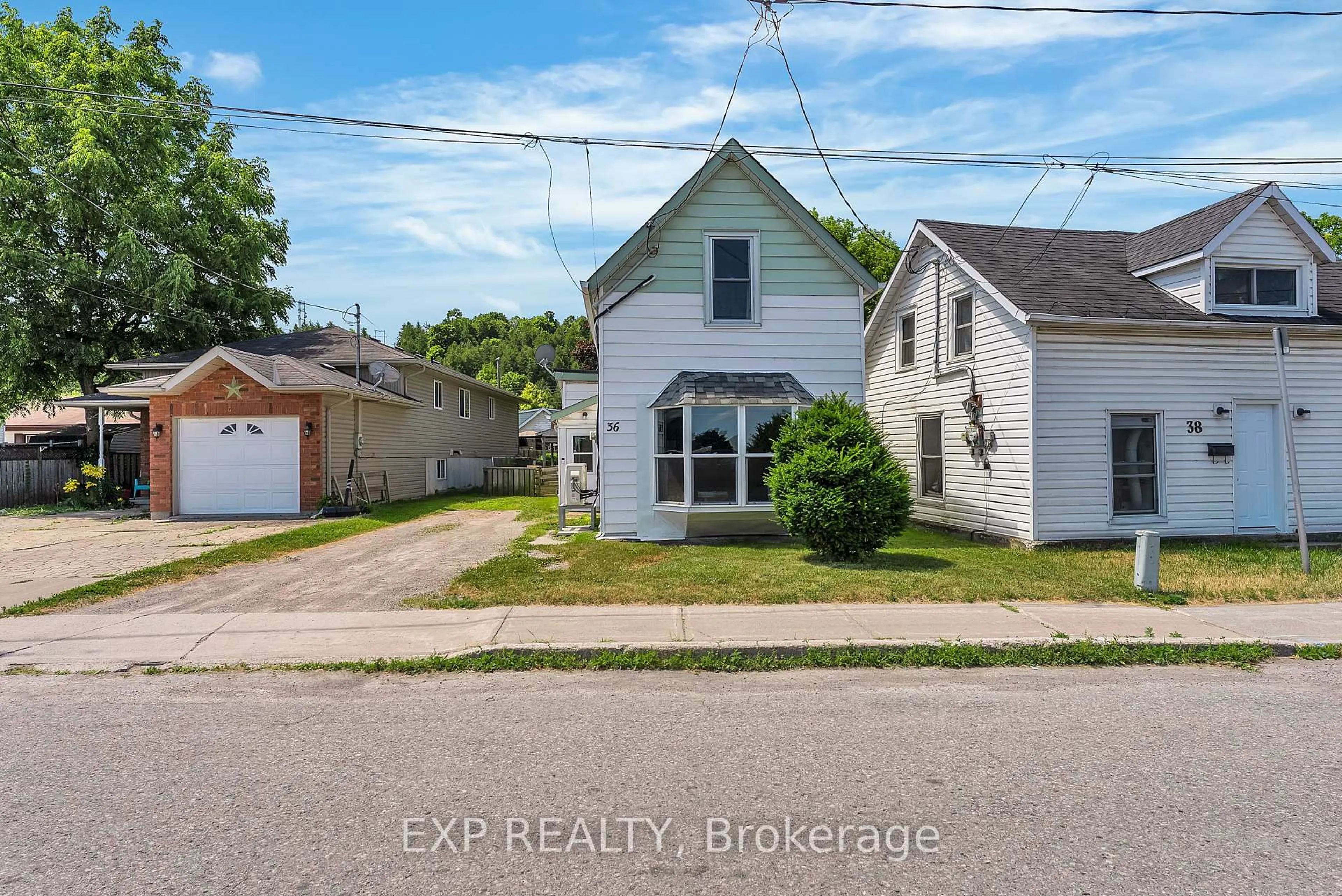 A pic from outside/outdoor area/front of a property/back of a property/a pic from drone, street for 36 Stanley St, Quinte West Ontario K8V 4V2