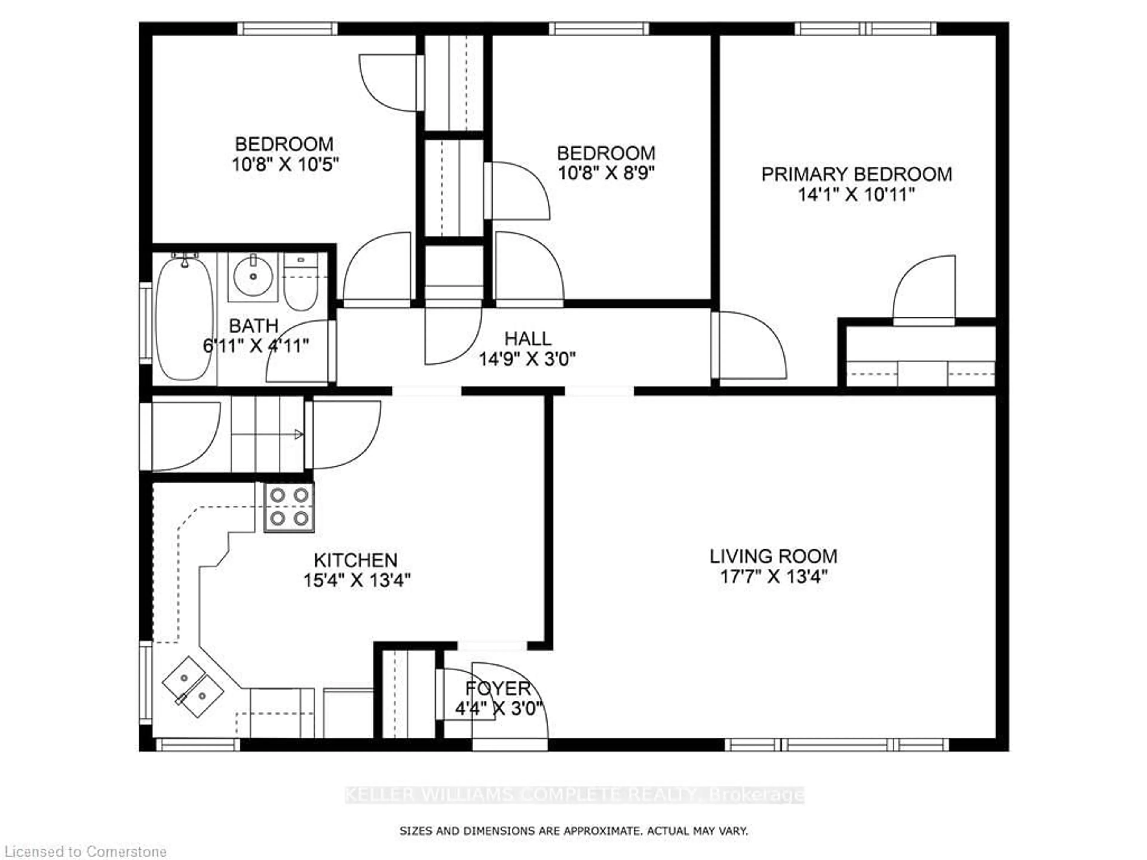 Floor plan for 402 EAST 37TH St, Hamilton Ontario L8V 4B8