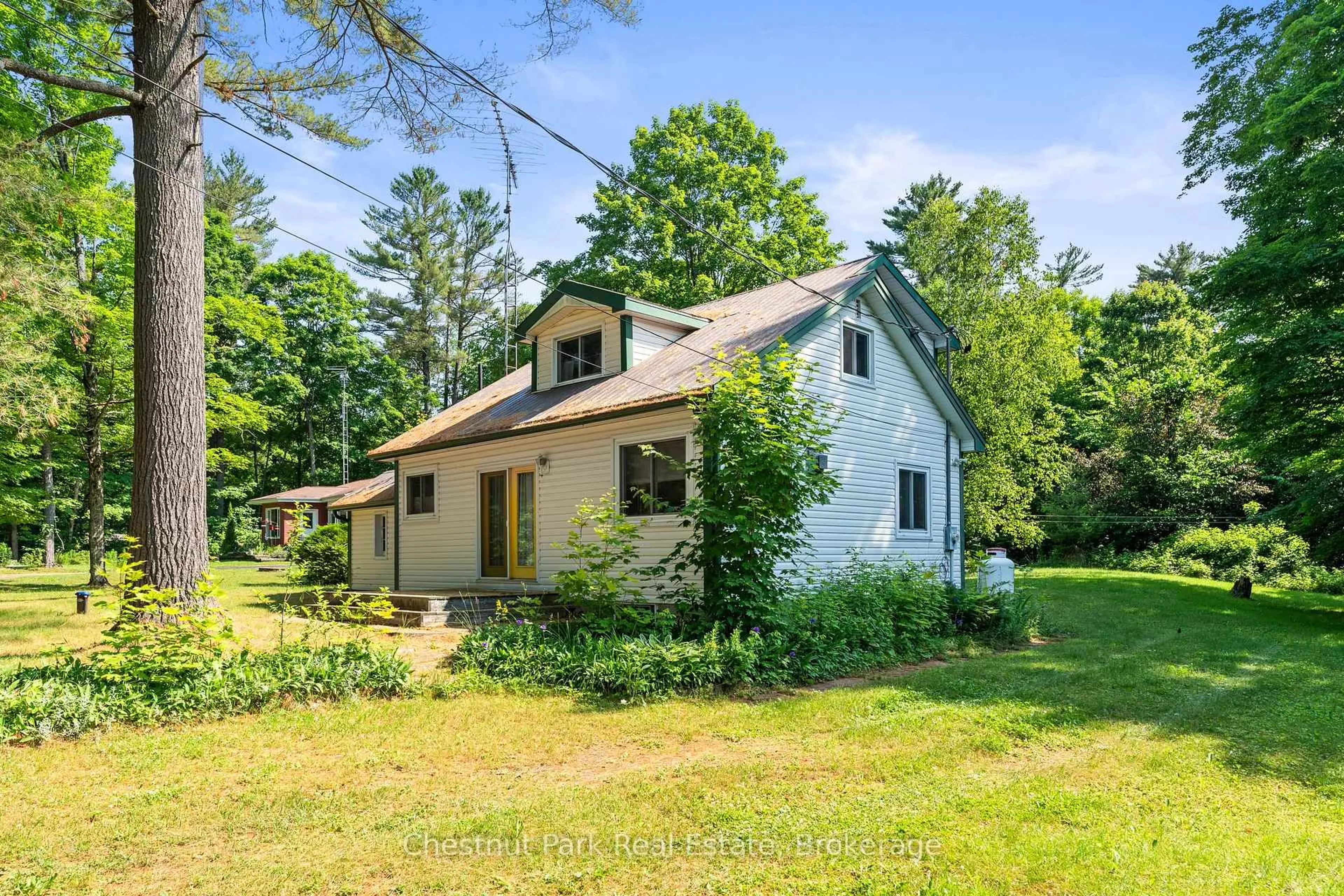 A pic from outside/outdoor area/front of a property/back of a property/a pic from drone, building for 49 Beach Rd, Huntsville Ontario P0B 1M0