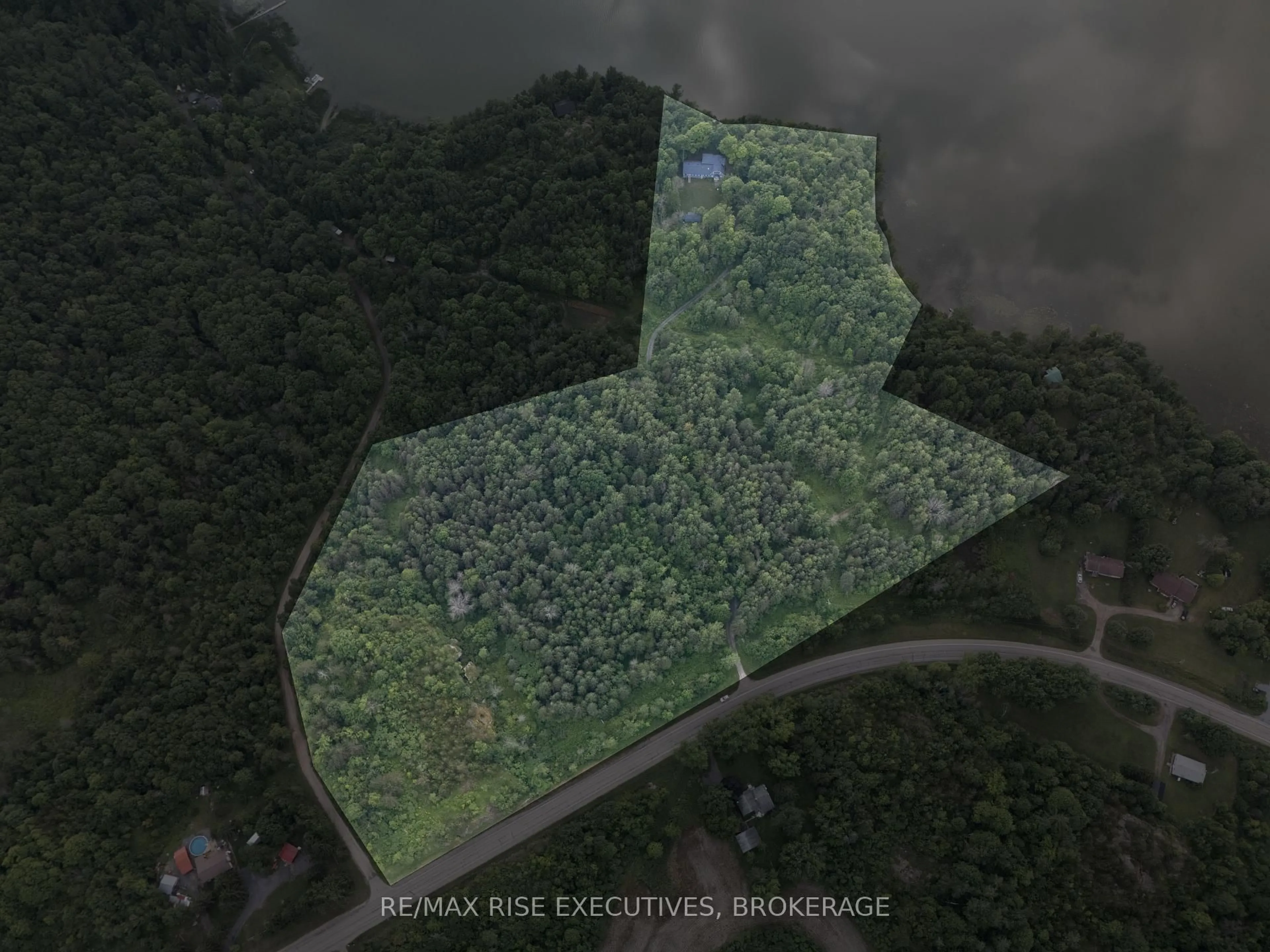 A pic from outside/outdoor area/front of a property/back of a property/a pic from drone, forest/trees view for 2300 Highway 32, Front of Leeds & Seeleys Bay Ontario K7G 2V3