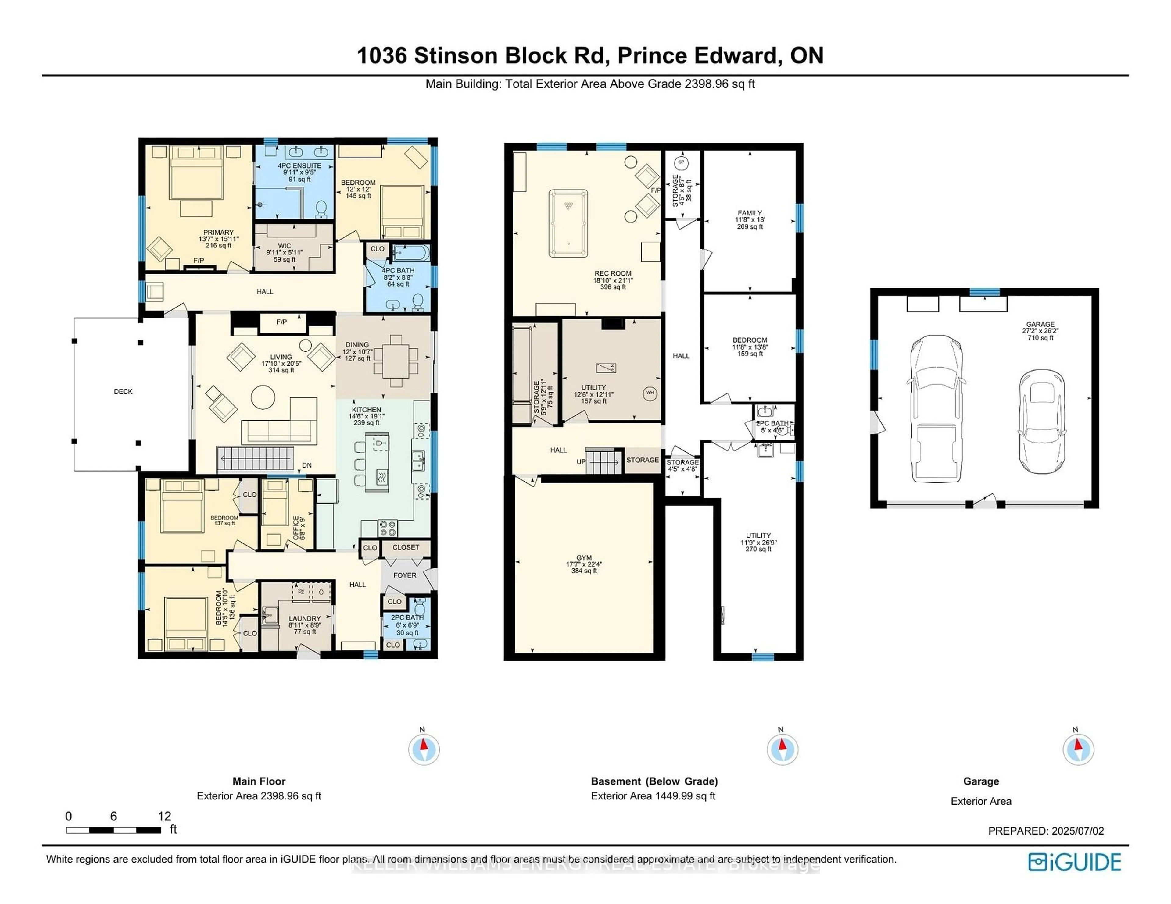 Floor plan for 1036 Stinson Block Rd, Prince Edward County Ontario K0K 1T0