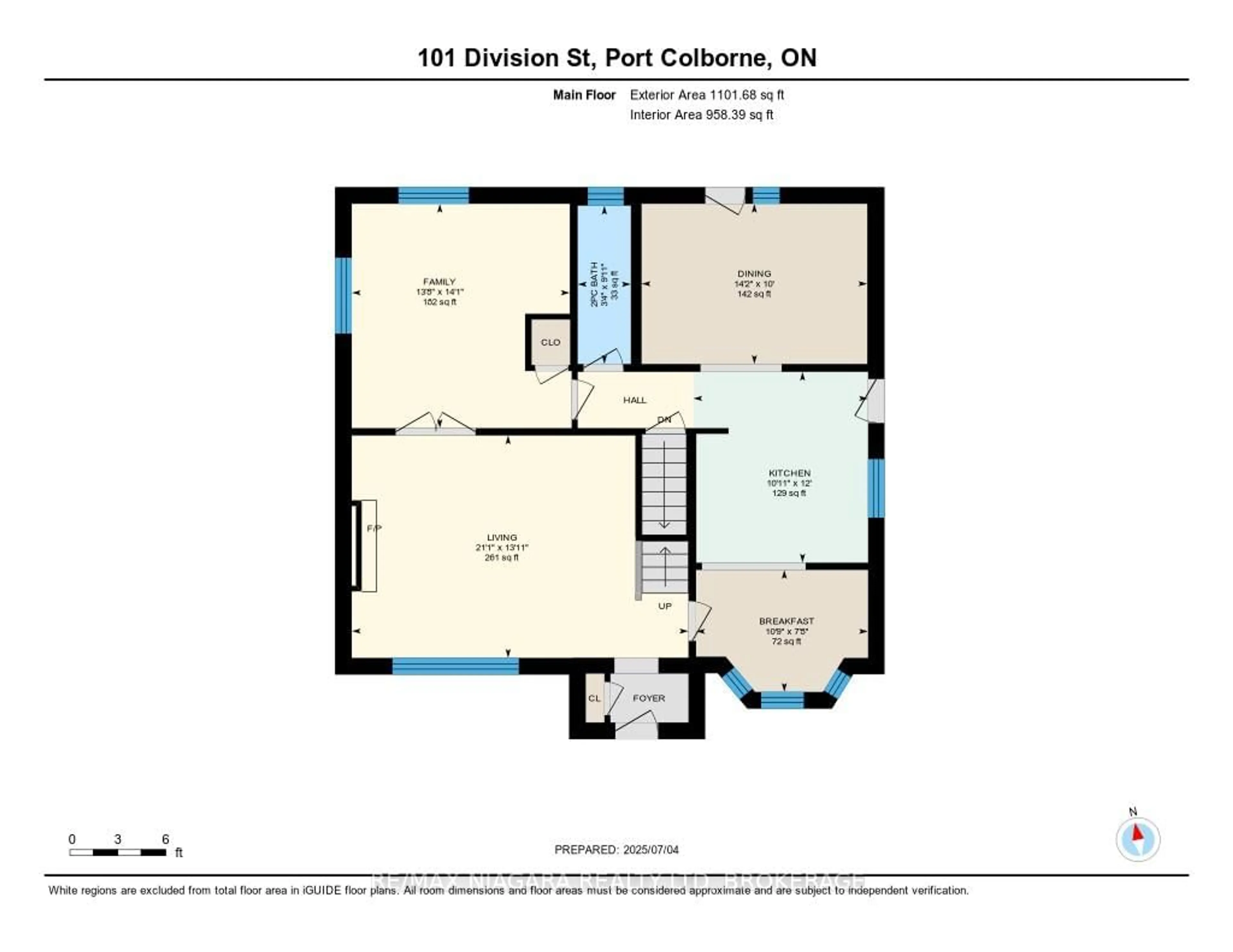 Floor plan for 101 Division St, Port Colborne Ontario L3K 3B5