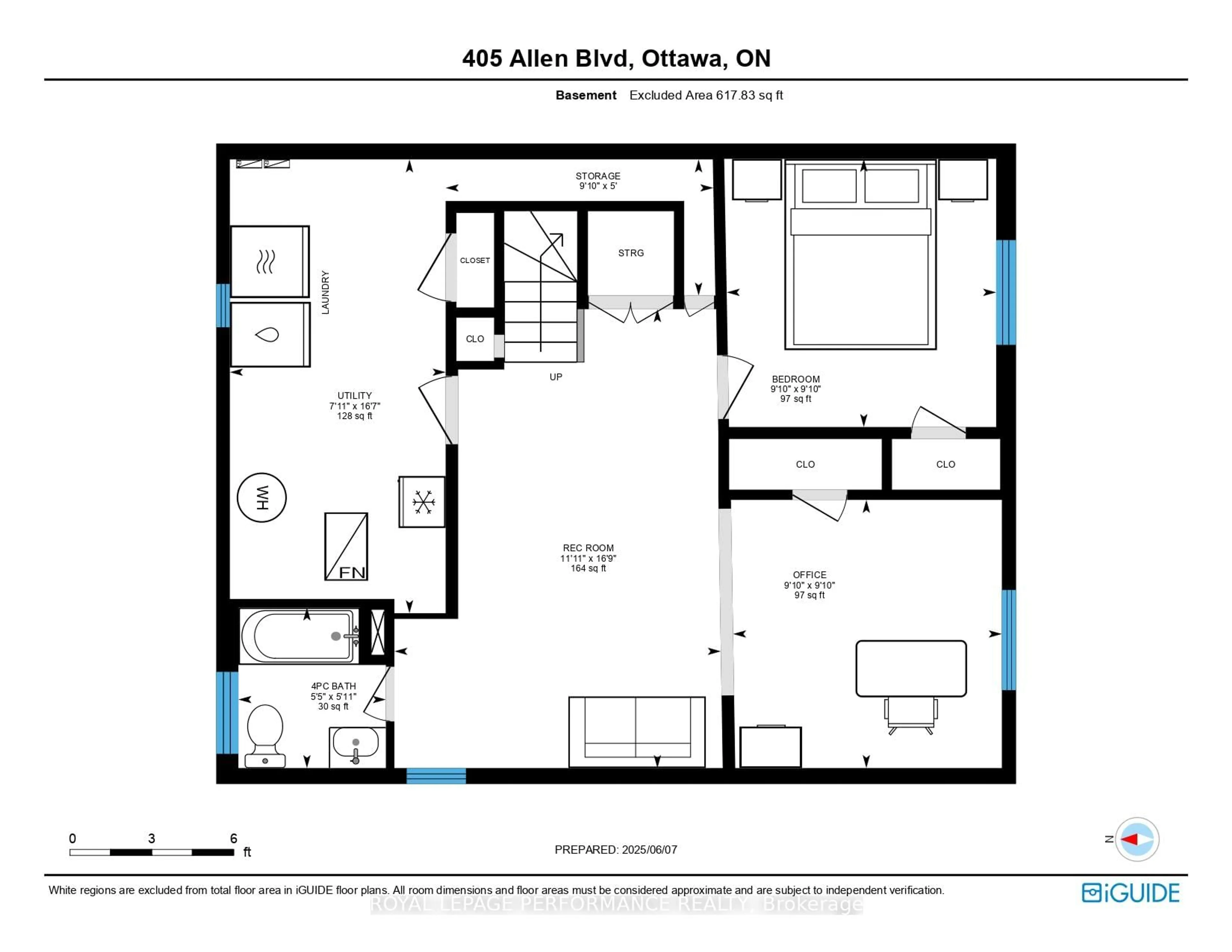 Floor plan for 405 Allen Blvd, Ottawa Ontario K1L 7B6