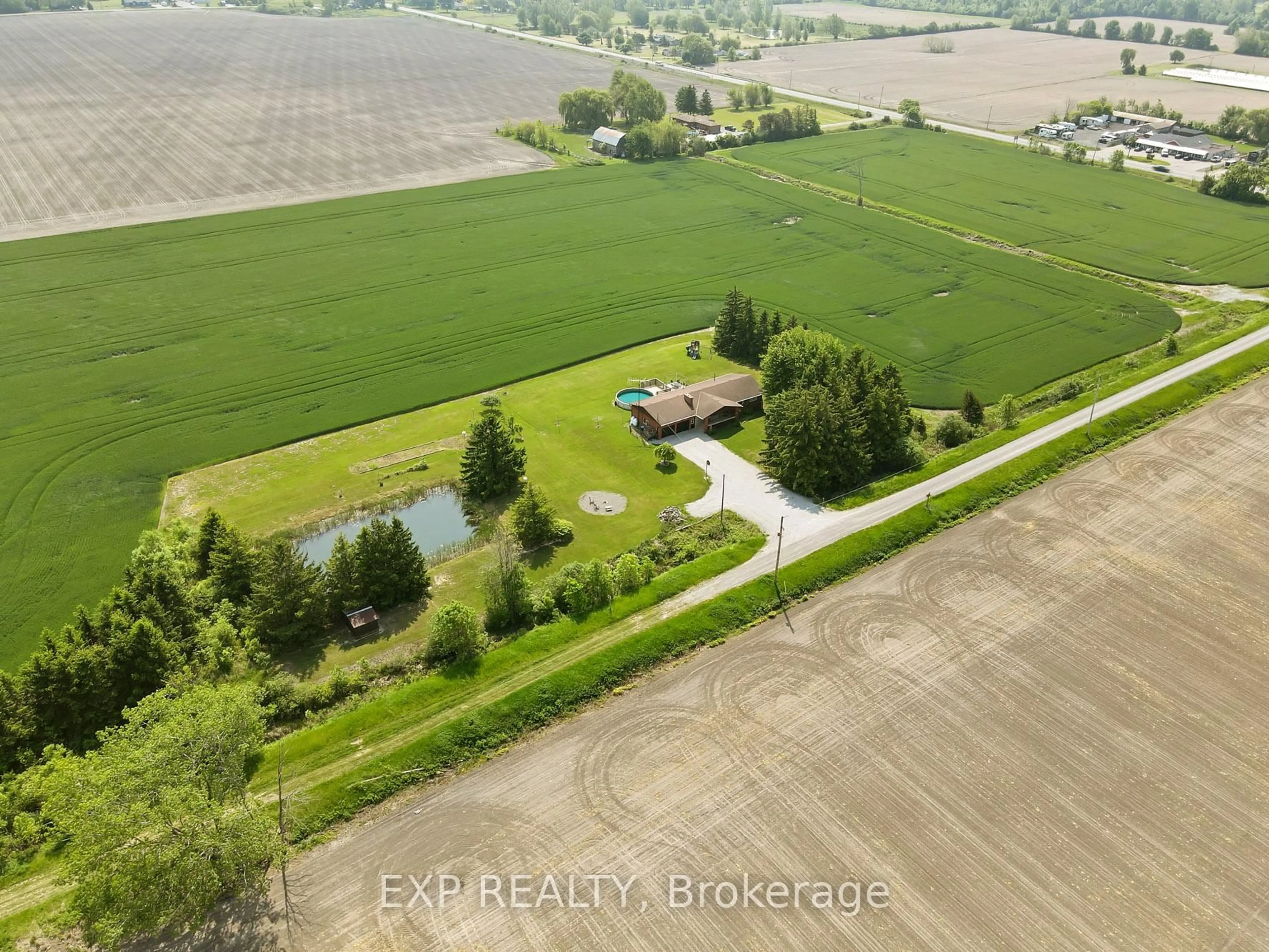 A pic from outside/outdoor area/front of a property/back of a property/a pic from drone, water/lake/river/ocean view for 21419 OUTRED Rd, Wainfleet Ontario L3K 5V4