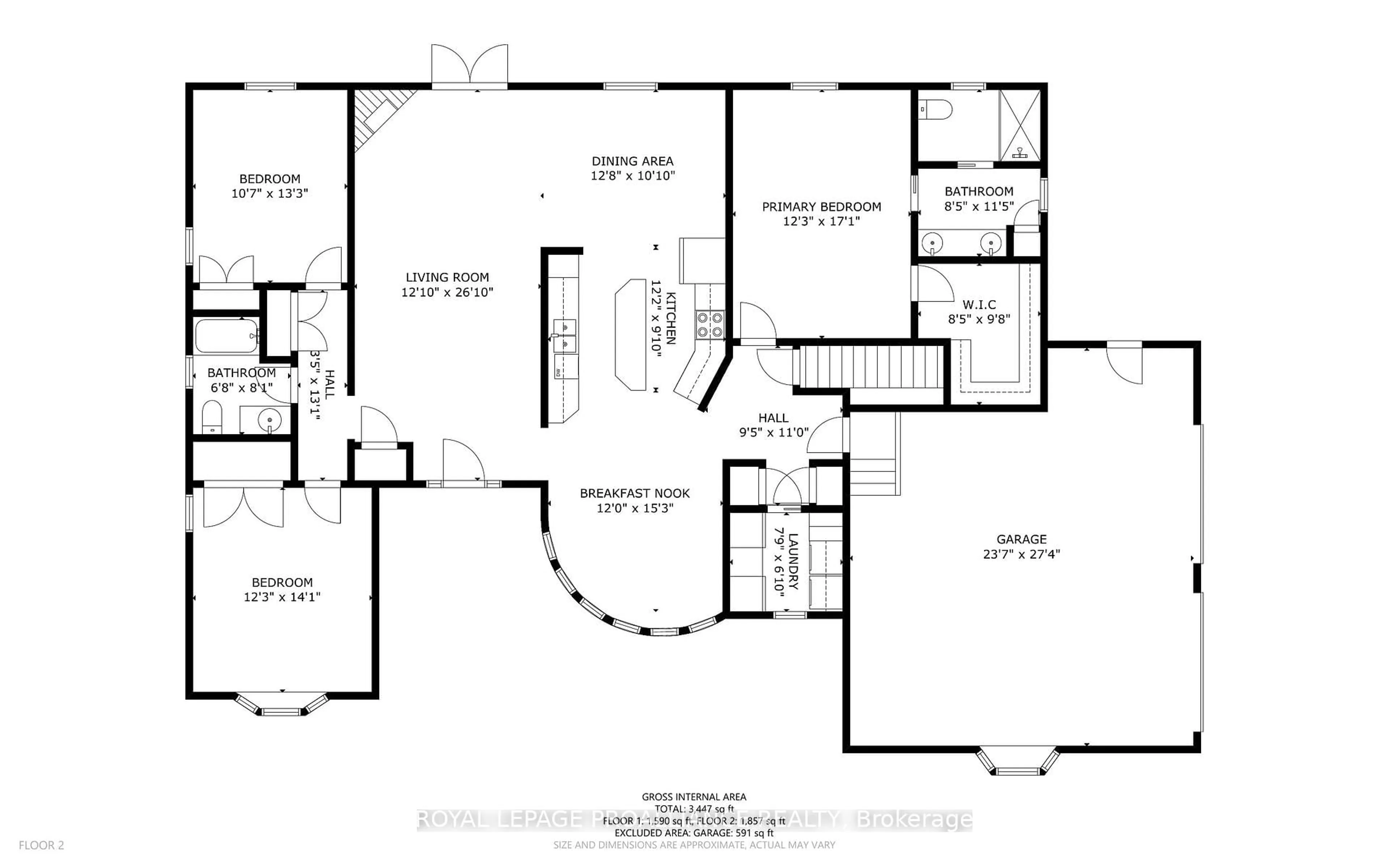 Floor plan for 1436 FLANDERS Rd, Brockville Ontario K6V 0A2