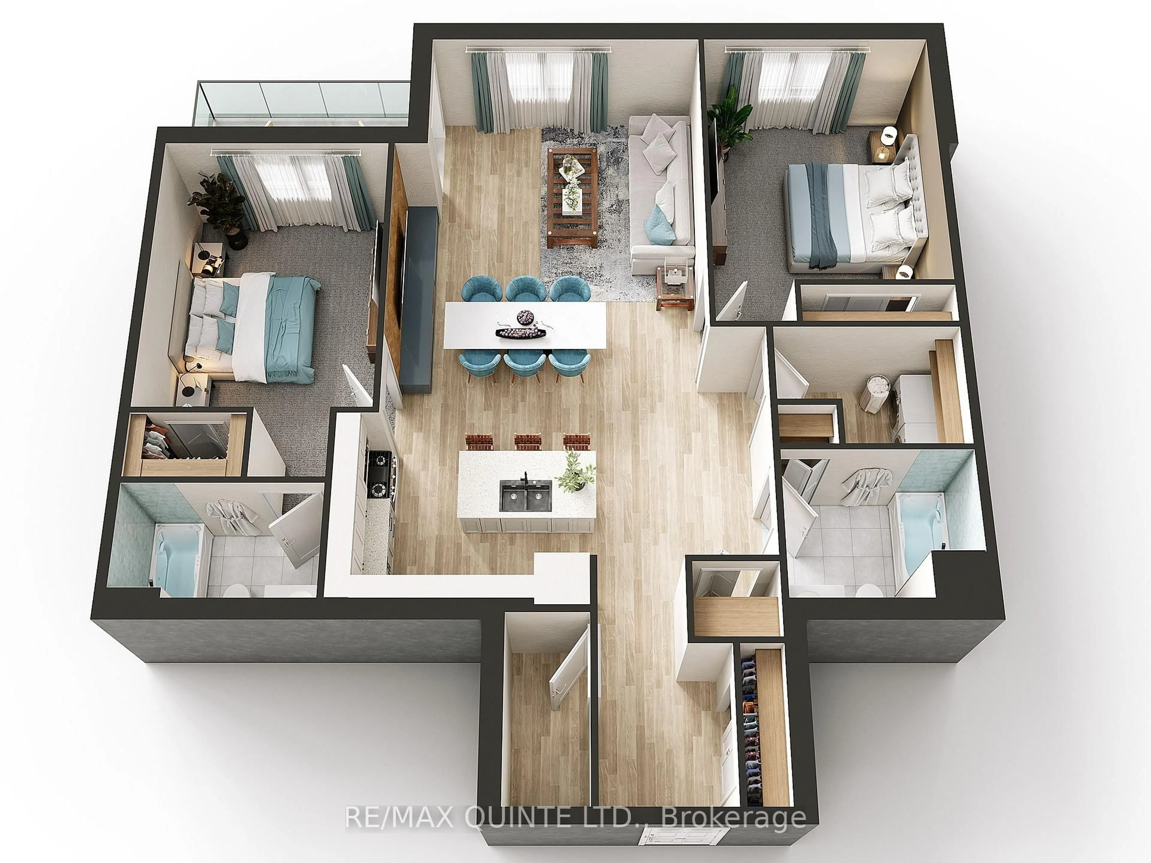 Floor plan for 17 Cleave Ave #405, Prince Edward County Ontario K0K 2T0