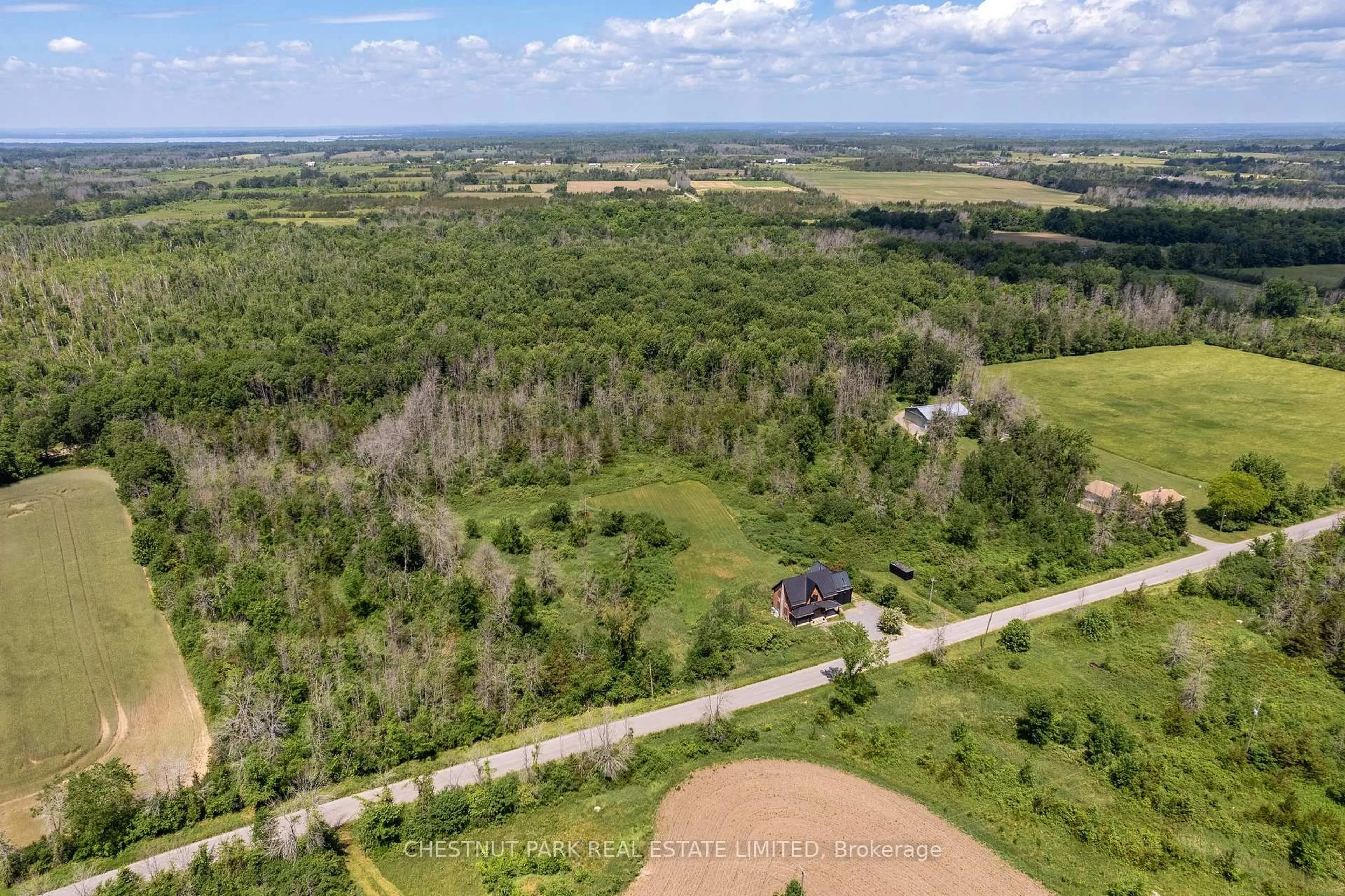 A pic from outside/outdoor area/front of a property/back of a property/a pic from drone, forest/trees view for 789 Bethesda Rd, Prince Edward County Ontario K0K 2T0
