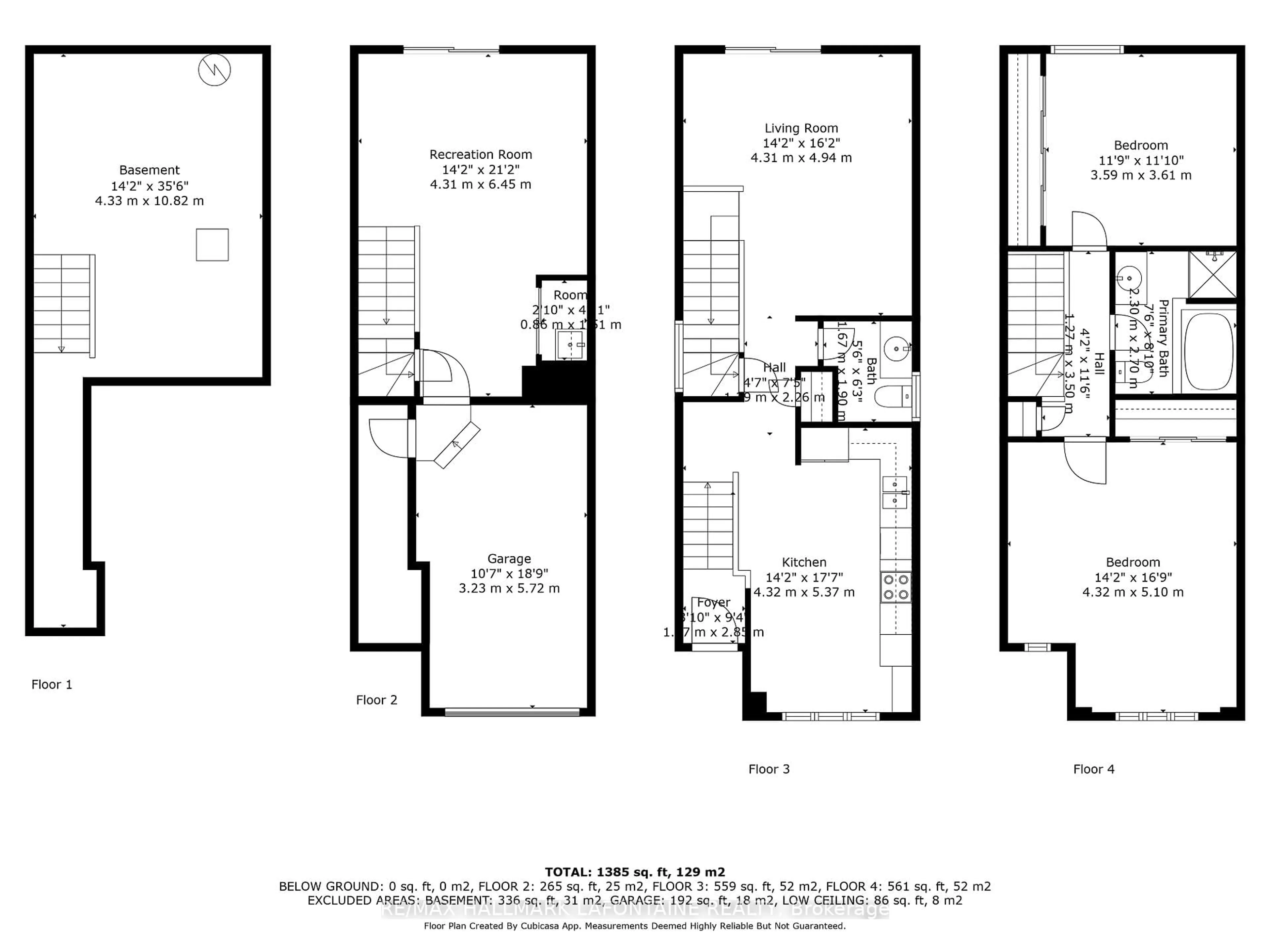 Floor plan for 492 Seyton Dr, Nepean Ontario K2H 1G2