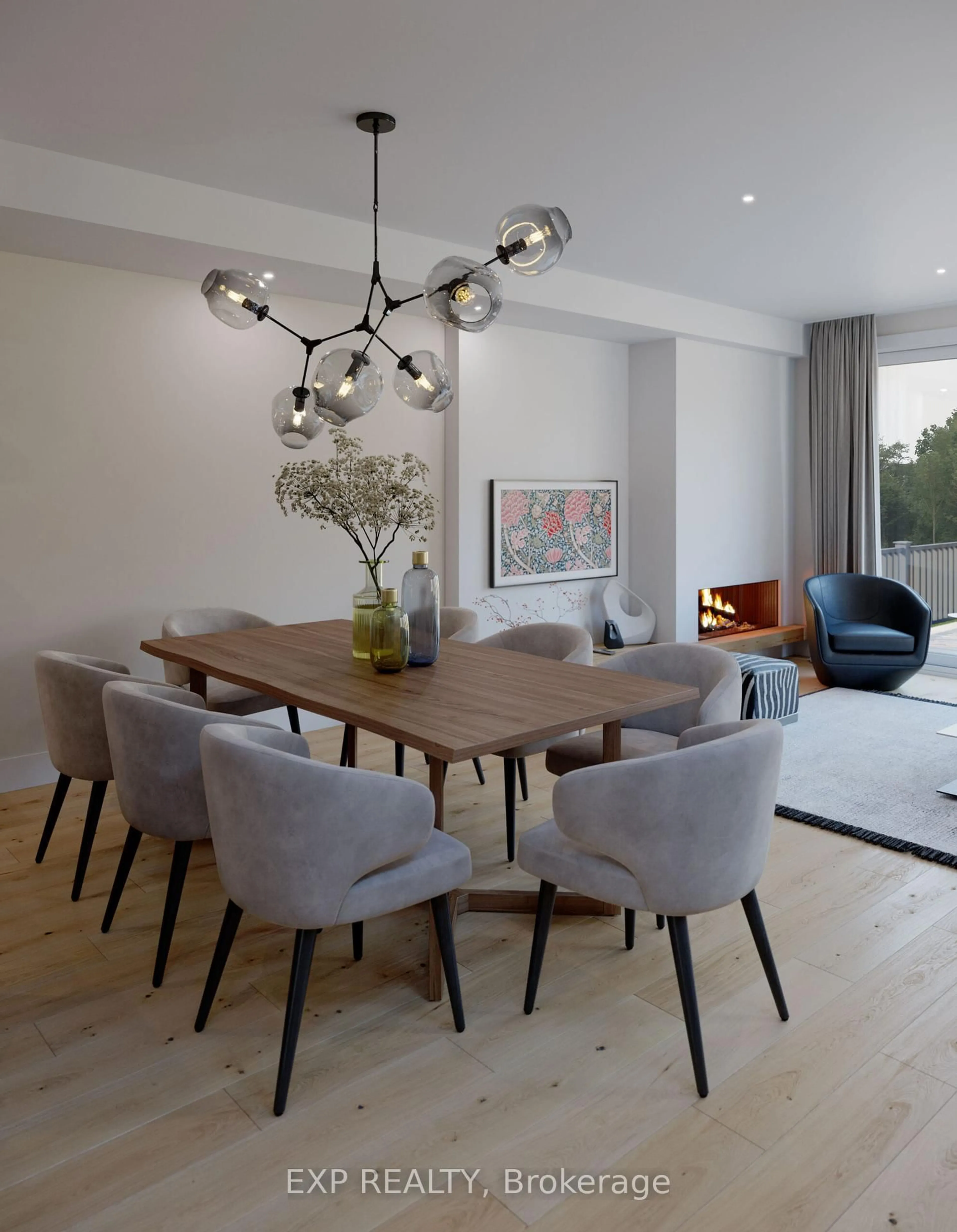 Dining room, wood/laminate floor for 144 Orr Farm Way, Ottawa Ontario K2K 1X7