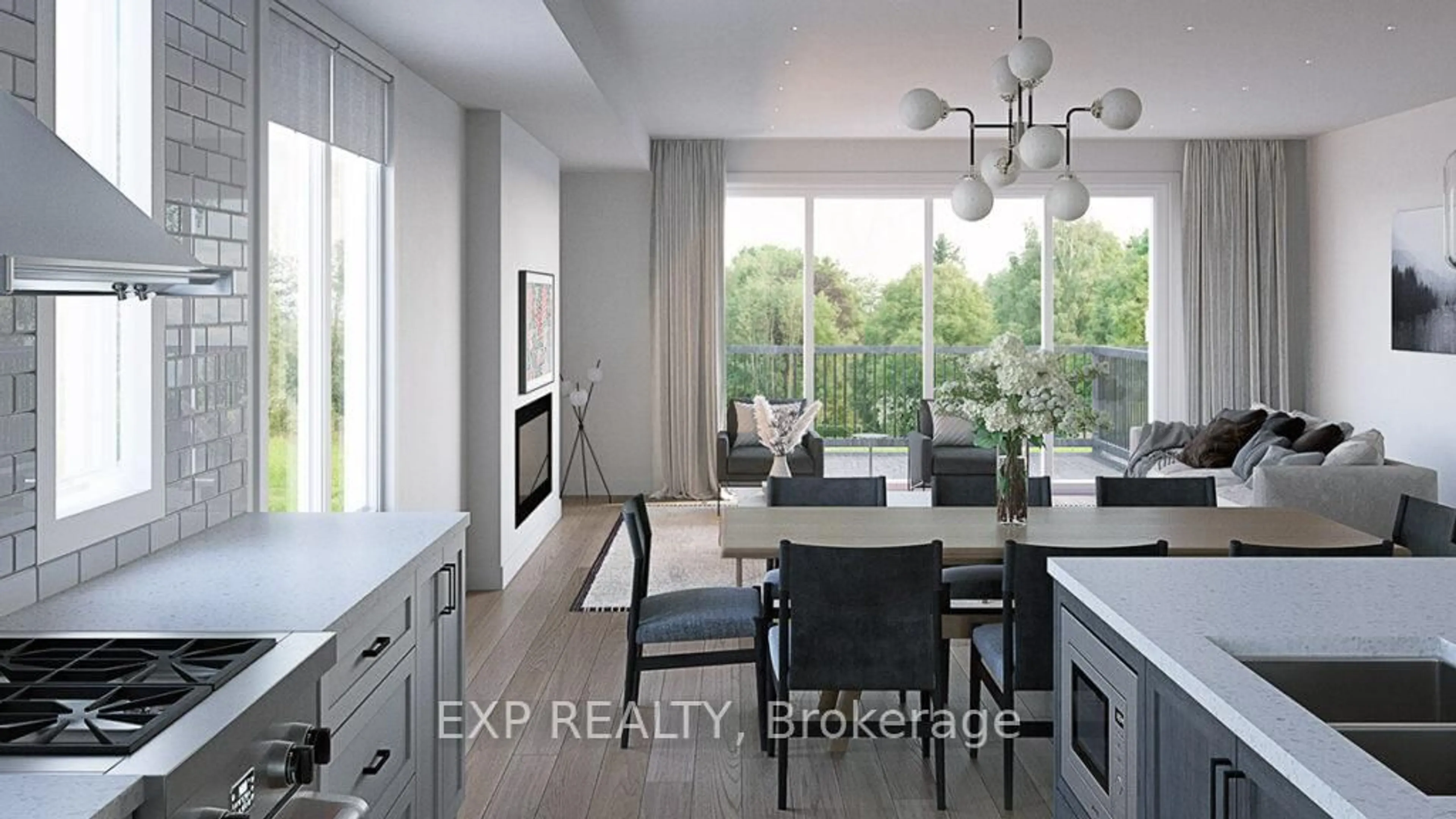 Open concept kitchen, ceramic/tile floor for 150 Orr Farm Way, Ottawa Ontario K2K 1X7