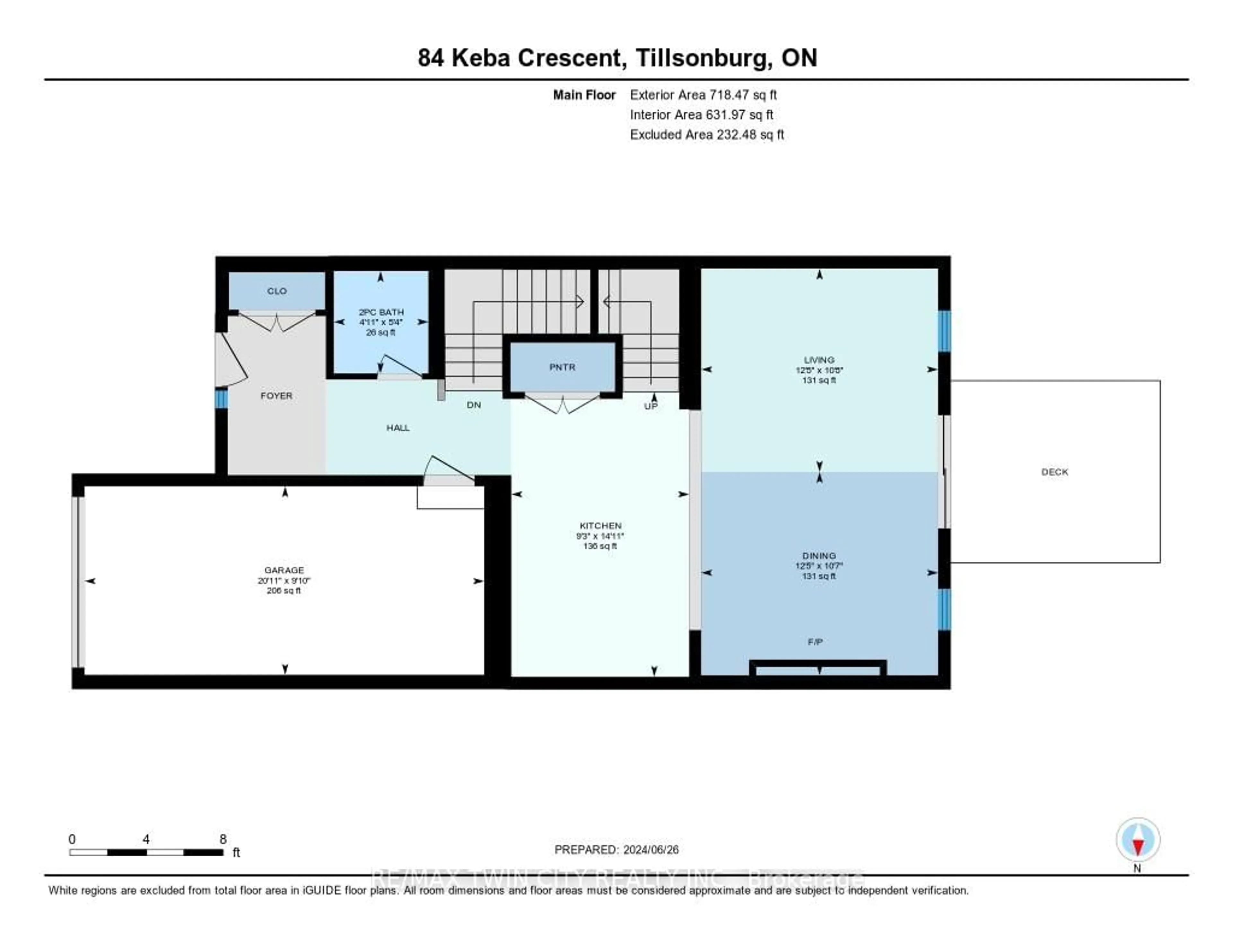 Floor plan for 84 Keba Cres, Tillsonburg Ontario N4G 0K7
