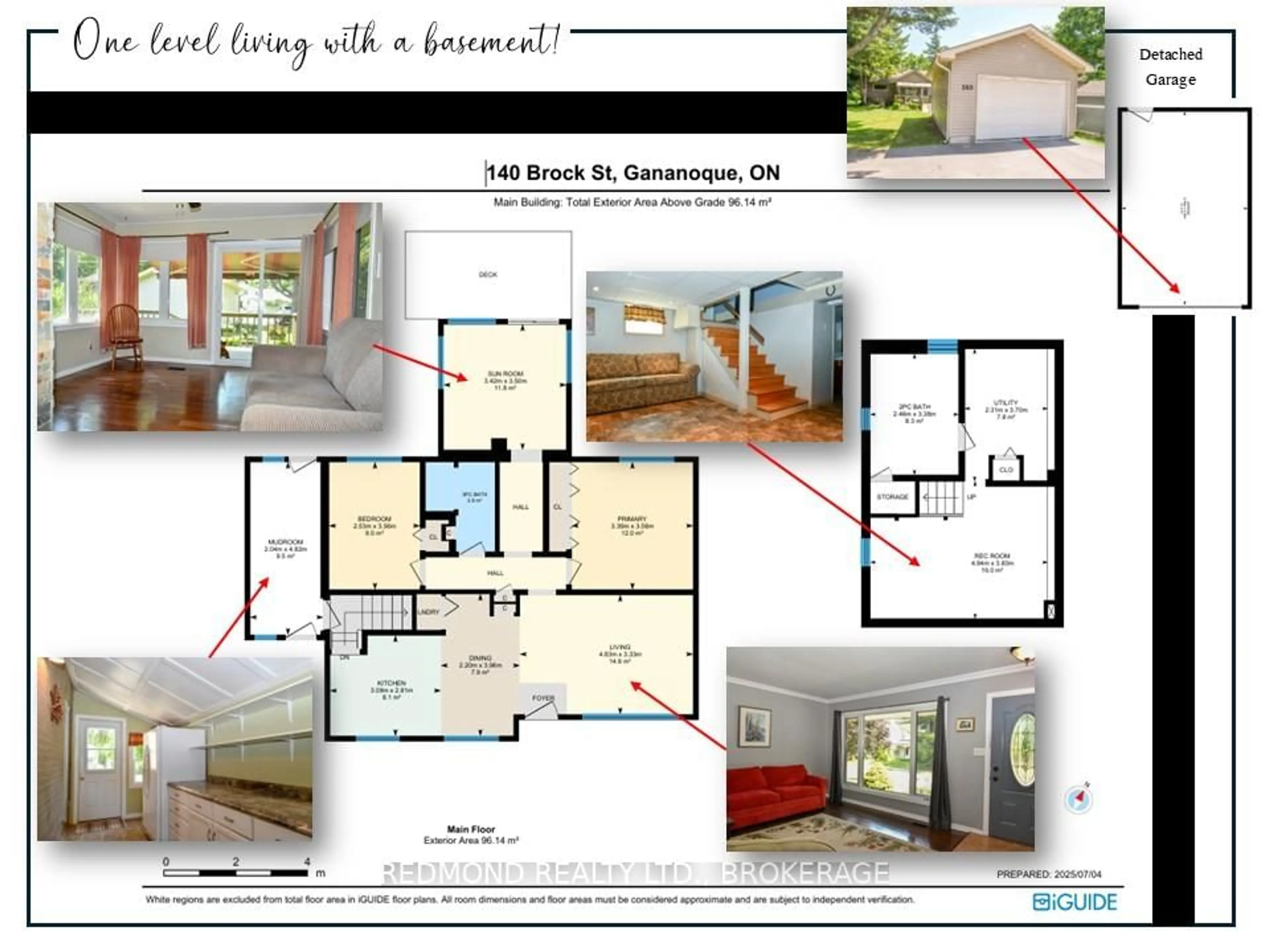 Floor plan for 140 BROCK St, Gananoque Ontario K7G 1K2