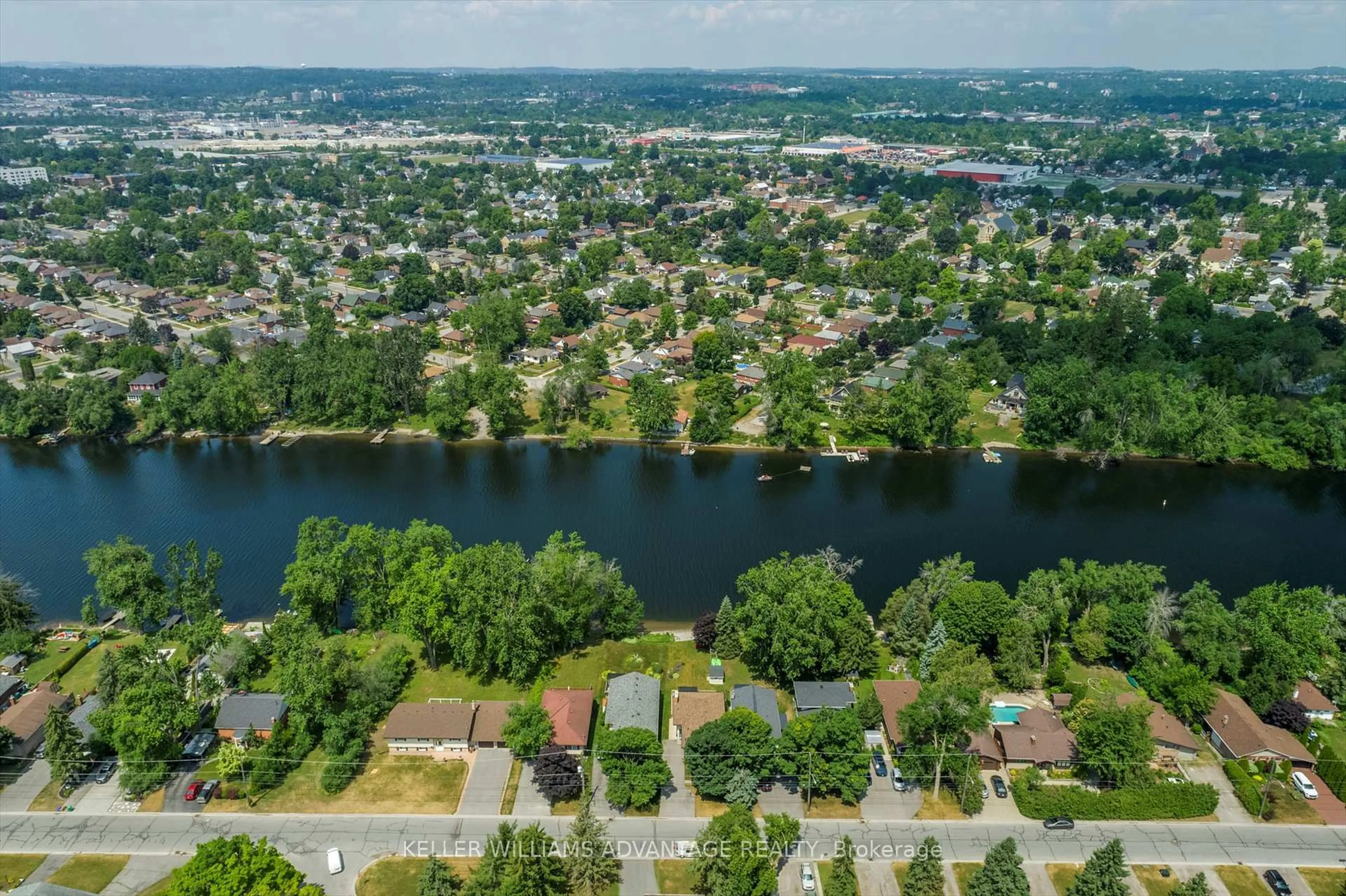 A pic from outside/outdoor area/front of a property/back of a property/a pic from drone, water/lake/river/ocean view for 270 Sherin Ave, Peterborough Ontario K9J 1B6