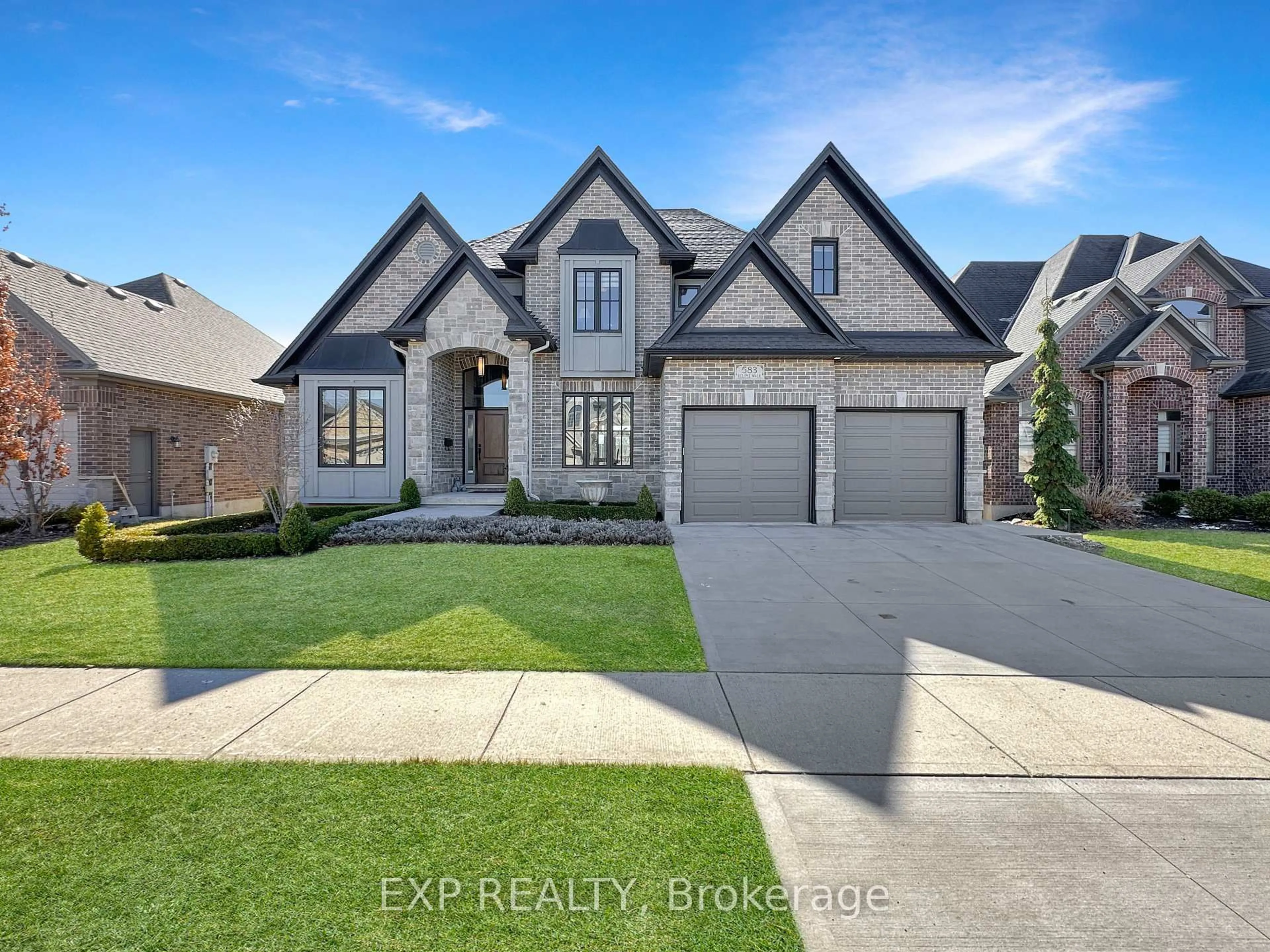 Home with brick exterior material, street for 583 Eclipse Walk, London North Ontario N5X 0J9
