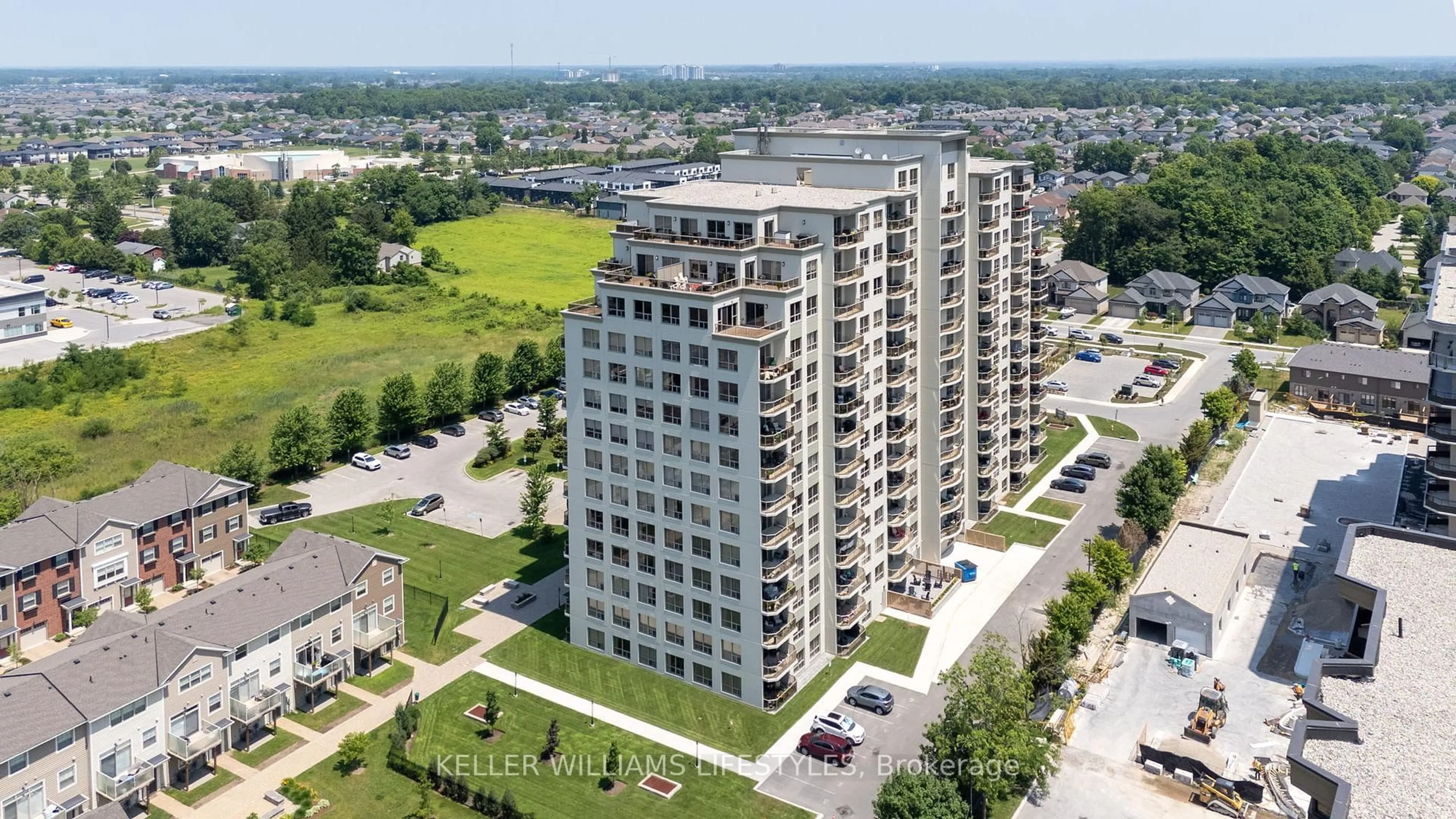 A pic from outside/outdoor area/front of a property/back of a property/a pic from drone, building for 1030 Coronation Dr #513, London North Ontario N6G 0G5