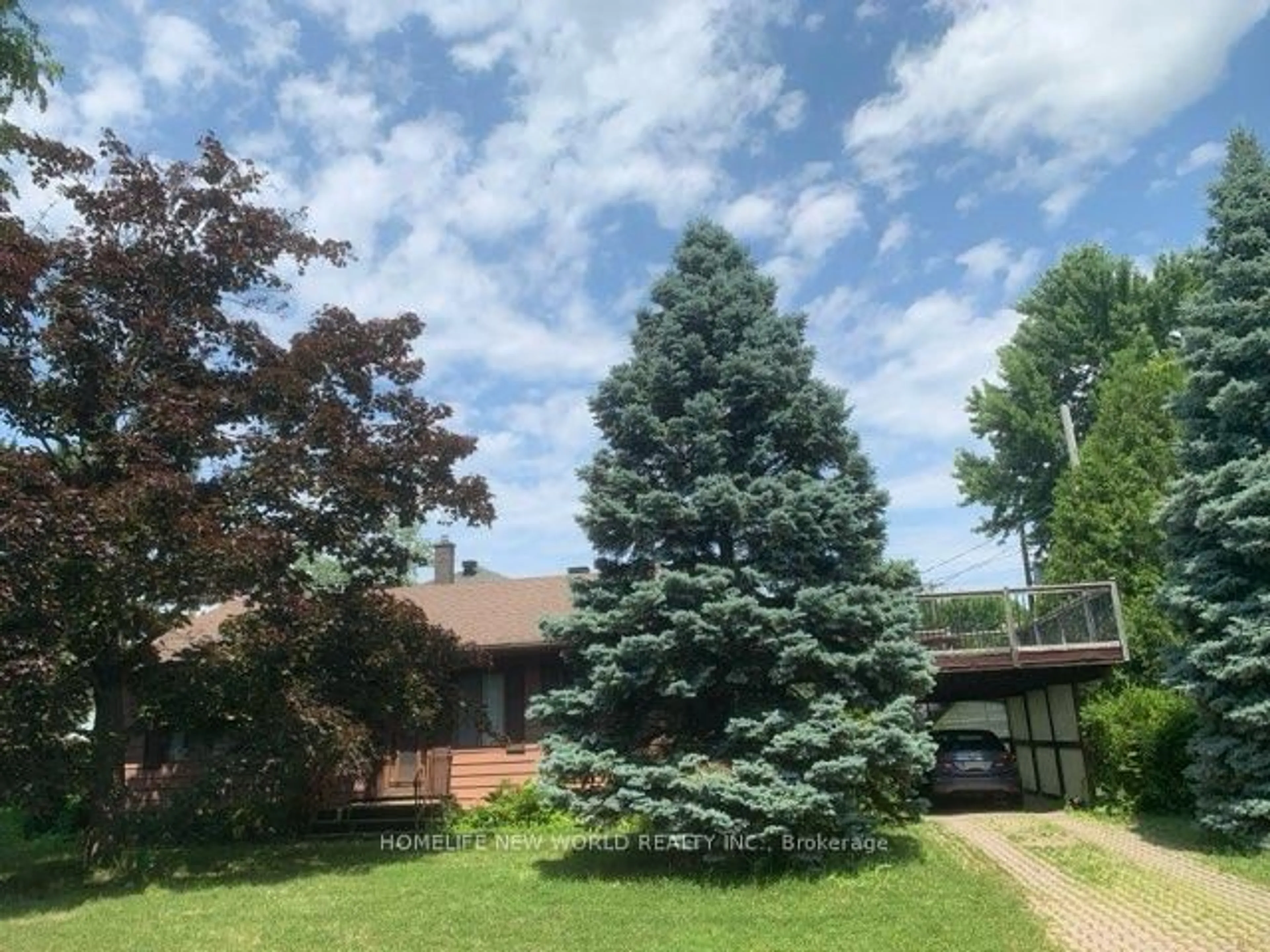A pic from outside/outdoor area/front of a property/back of a property/a pic from drone, forest/trees view for 787 Raglan Ave, Ottawa Ontario K1G 1M3