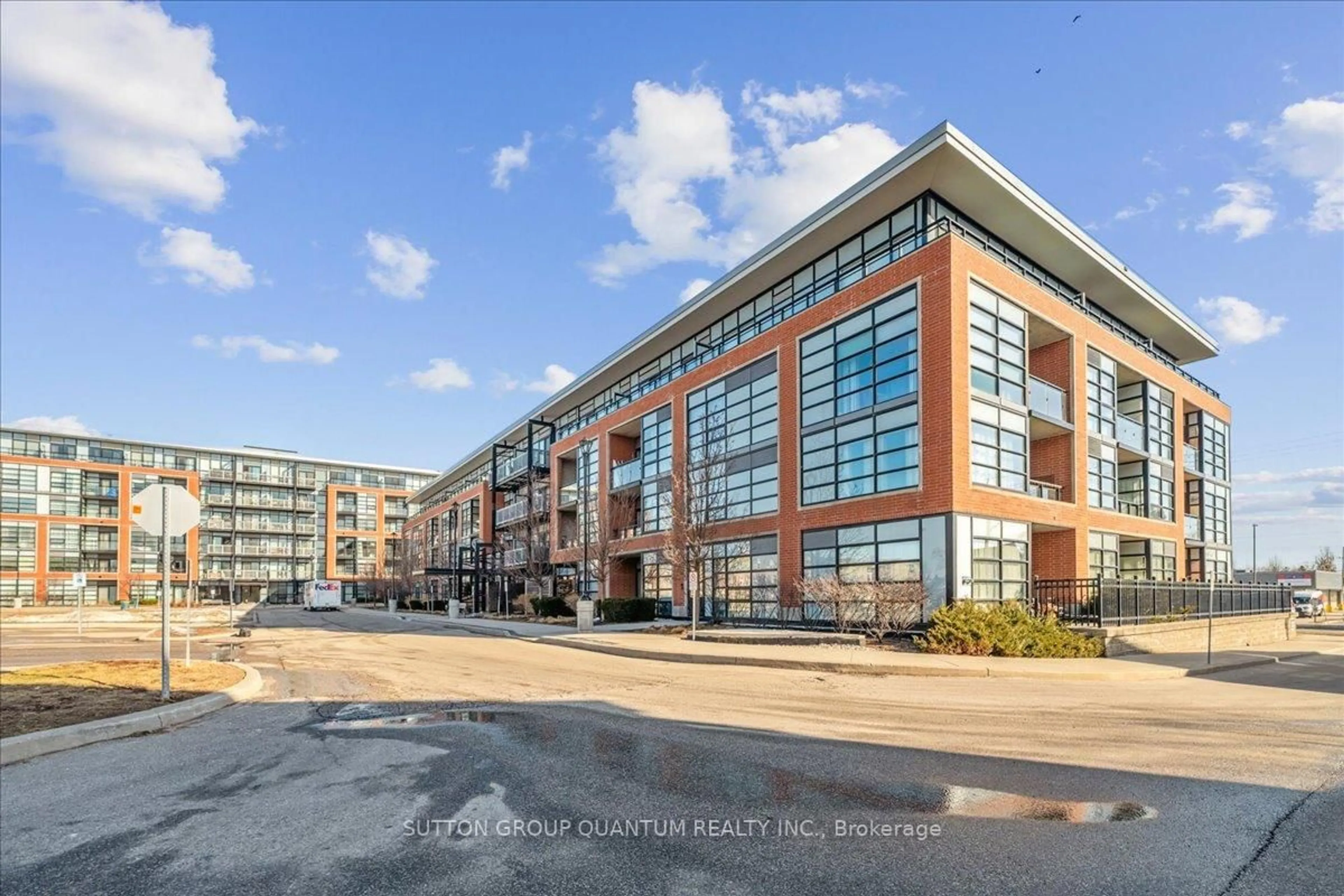 A pic from outside/outdoor area/front of a property/back of a property/a pic from drone, building for 155 St.Leger St #108, Kitchener Ontario N2H 0B9