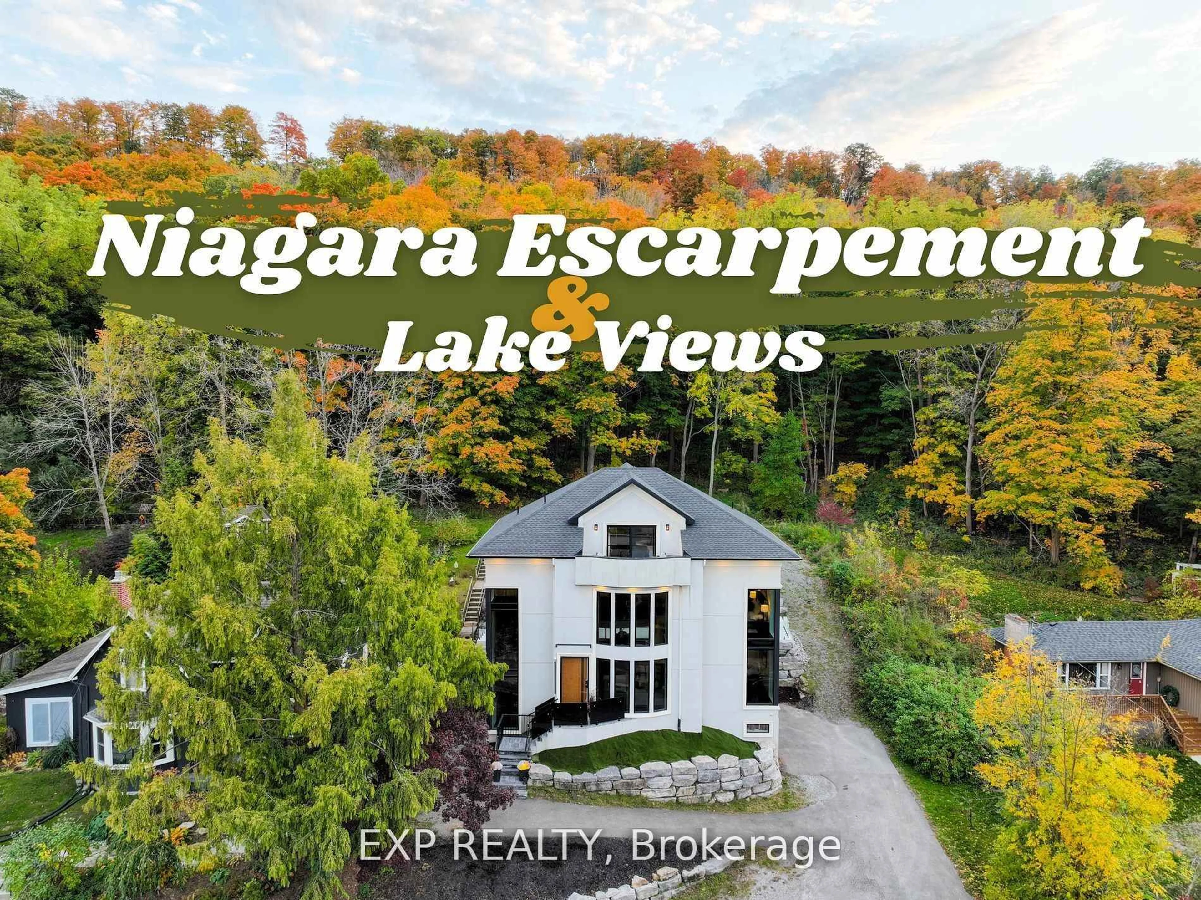 A pic from outside/outdoor area/front of a property/back of a property/a pic from drone, water/lake/river/ocean view for 237 MAIN St #B, Grimsby Ontario L3M 1S1