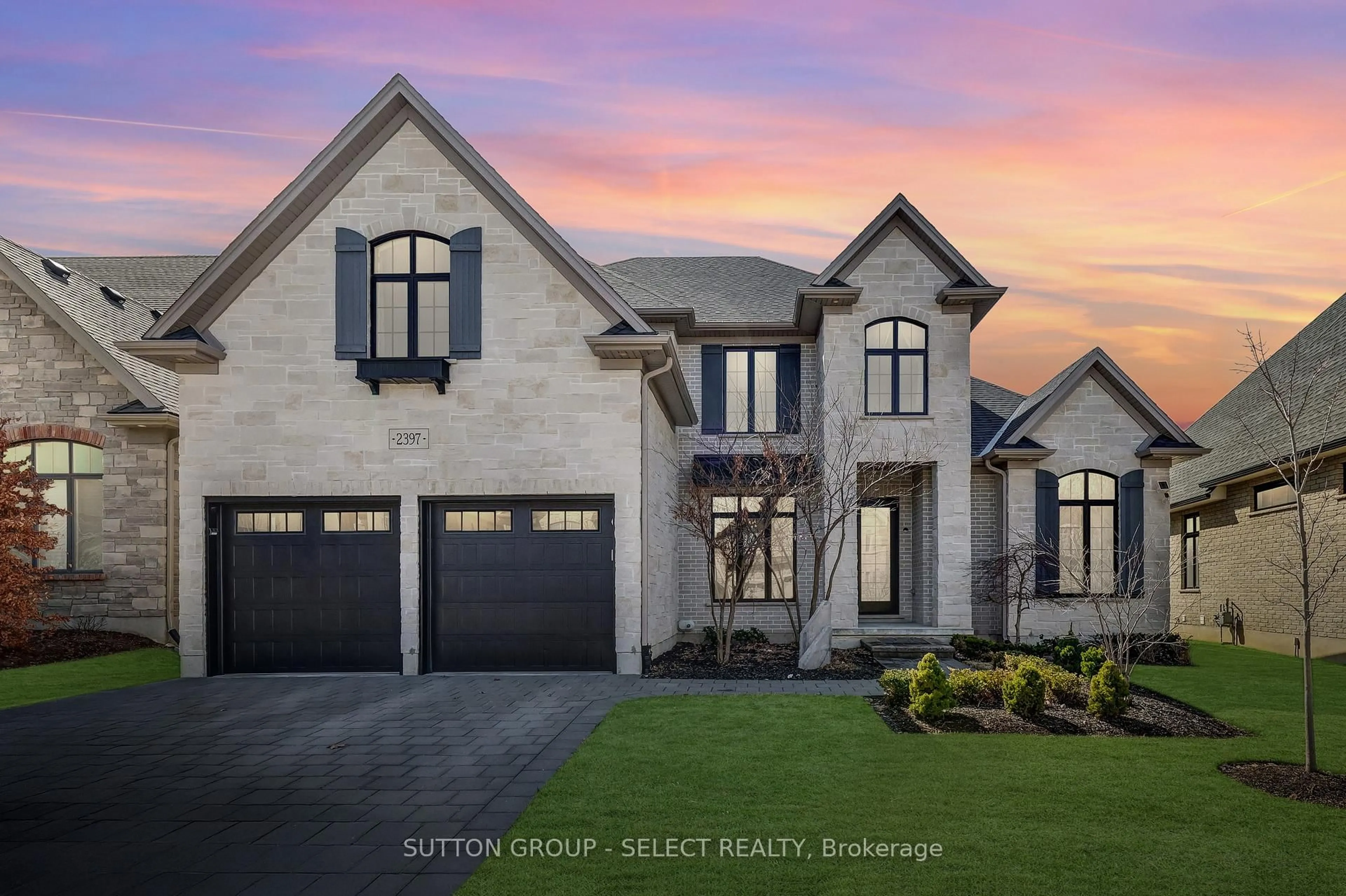 Home with brick exterior material, street for 2397 MEADOWLANDS Way, London North Ontario N6G 5L8