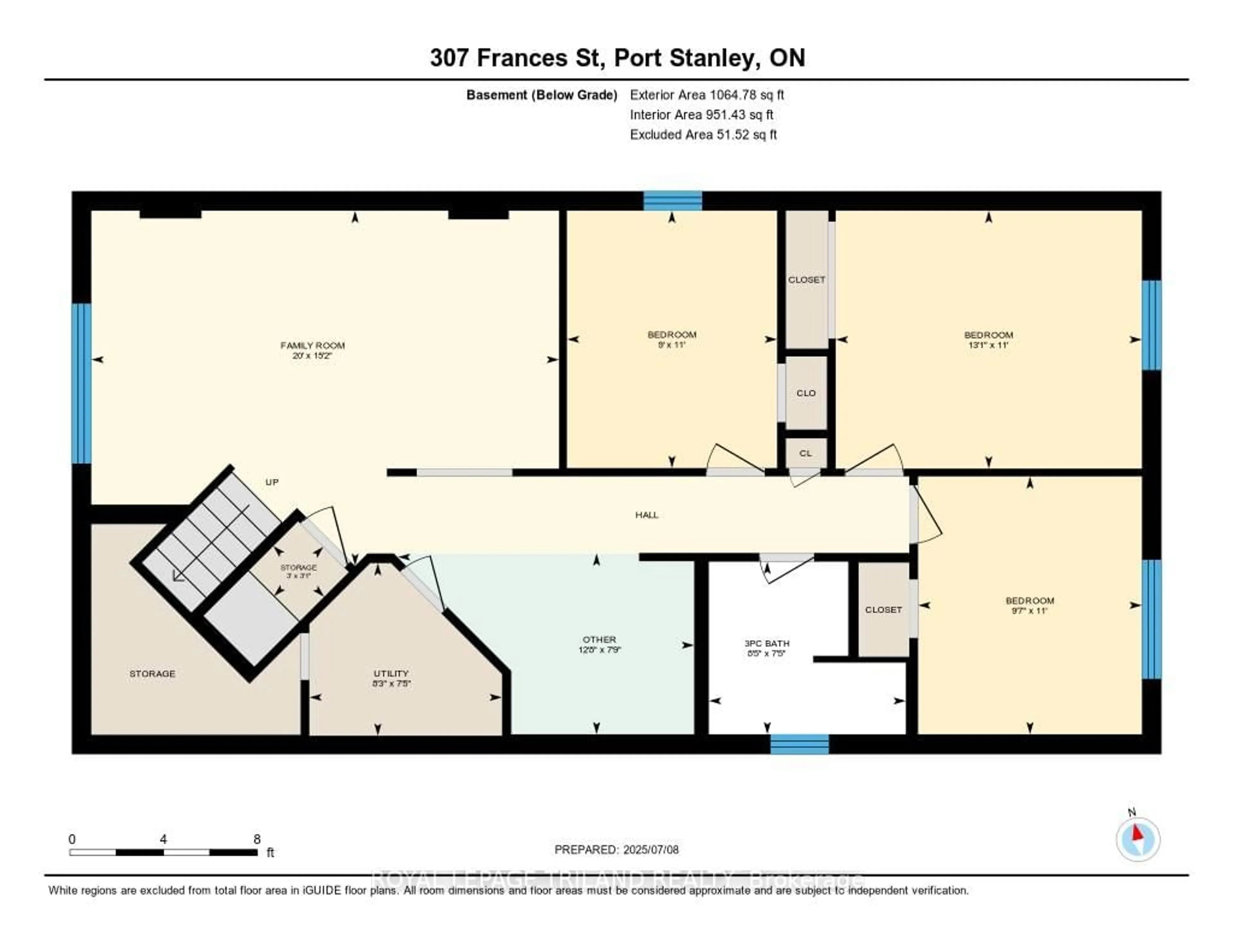 Floor plan for 307 Frances St, Central Elgin Ontario N5L 1B2