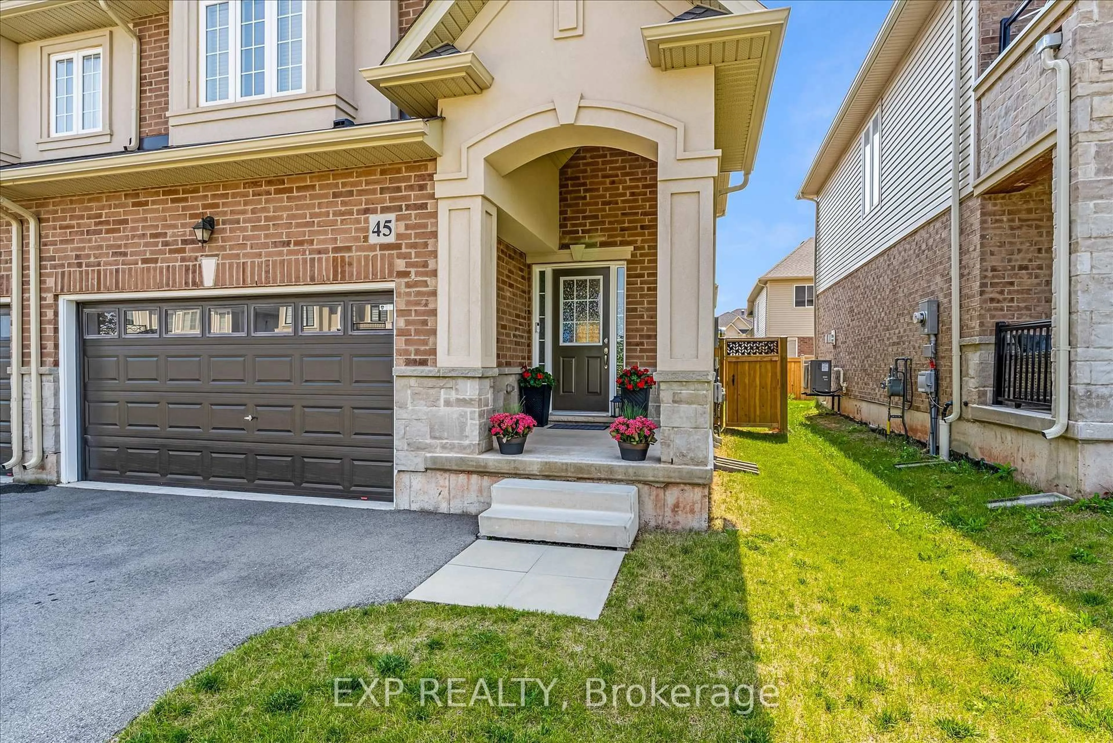 Home with brick exterior material, street for 45 Sauvignon Cres, Hamilton Ontario L8E 0K1
