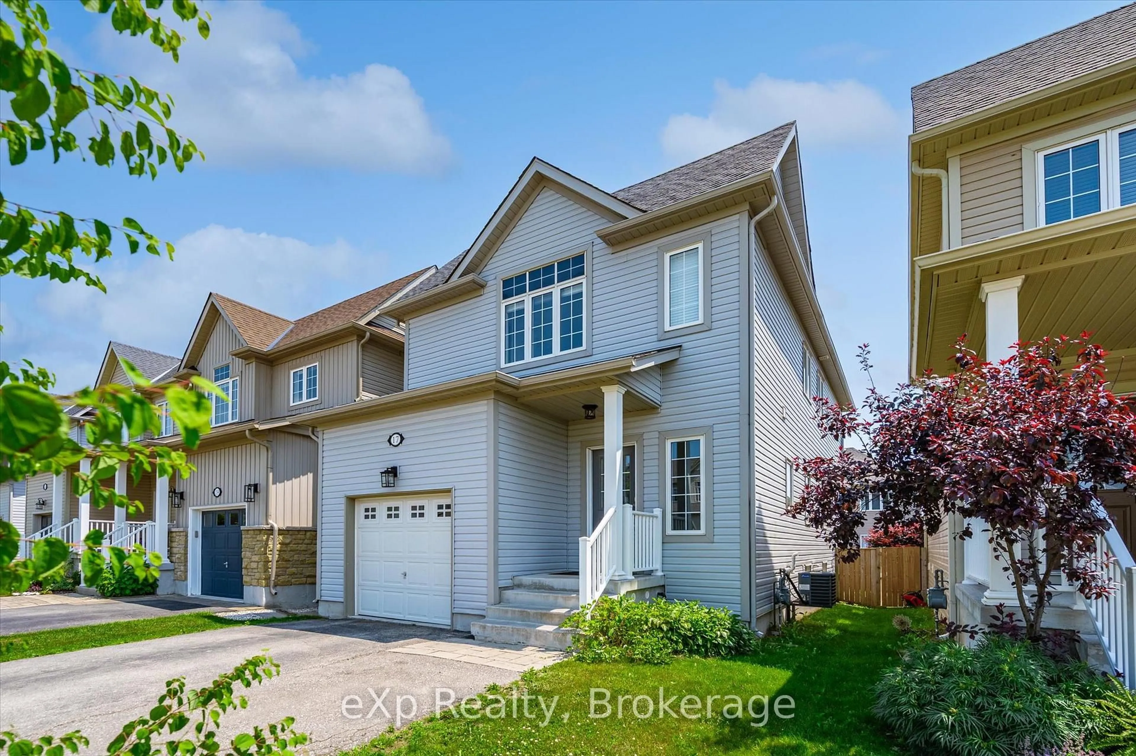 A pic from outside/outdoor area/front of a property/back of a property/a pic from drone, street for 17 Goodall Crt, Centre Wellington Ontario N1M 0C8