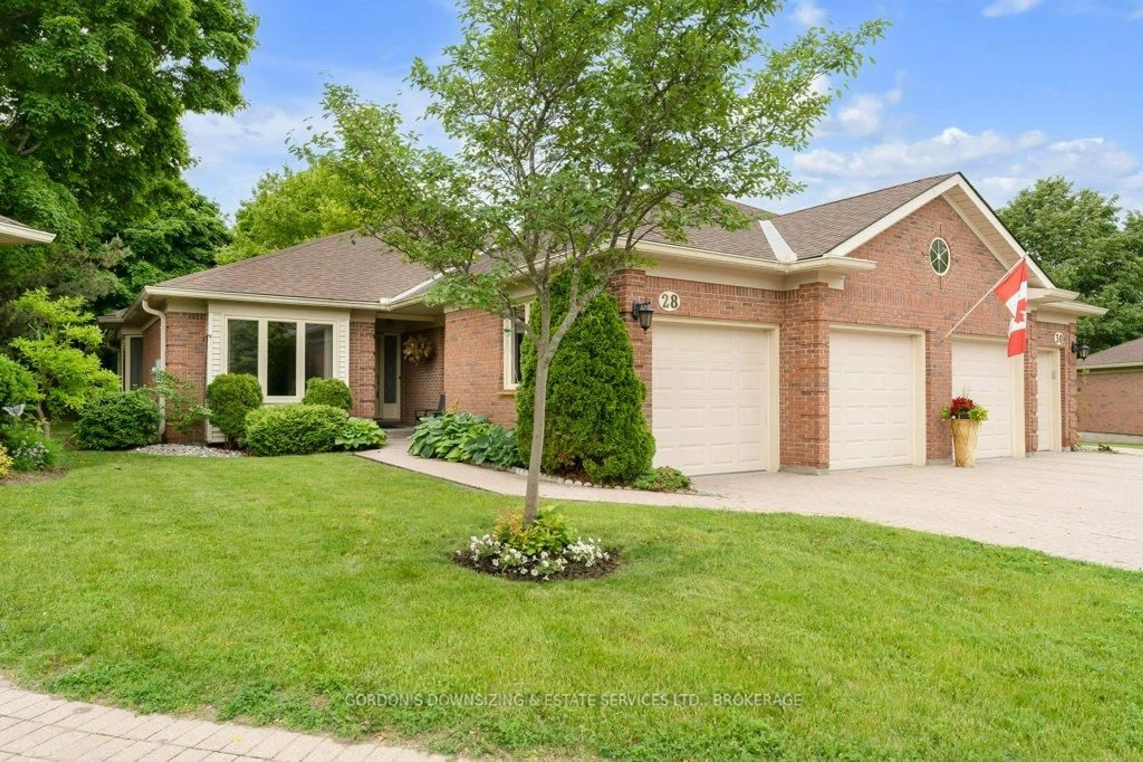Home with brick exterior material, street for 100 Medley Crt #28, Kingston Ontario K7K 6X1