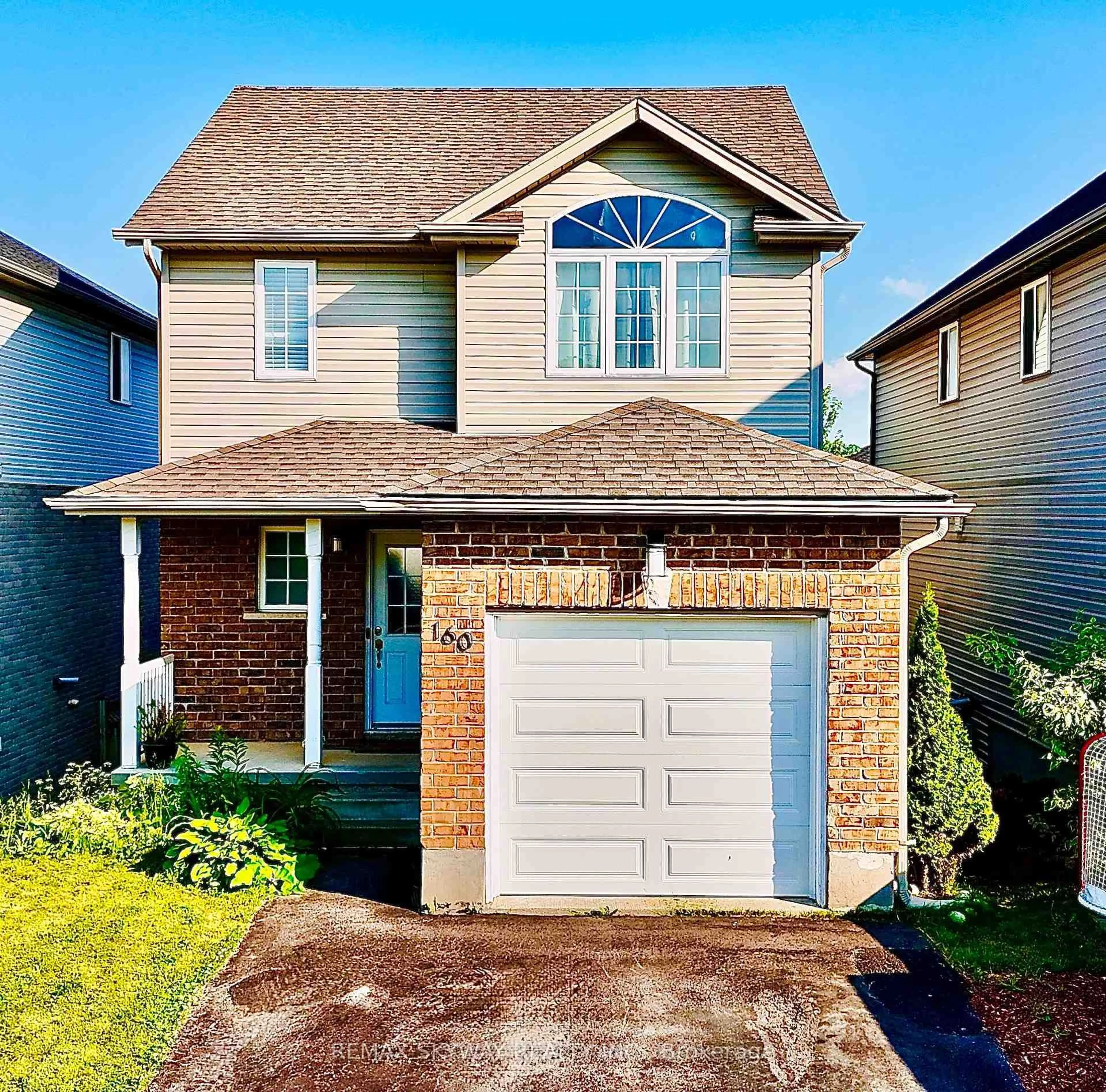 Home with brick exterior material, street for 160 Prosperity Dr, Kitchener Ontario N2E 4E5