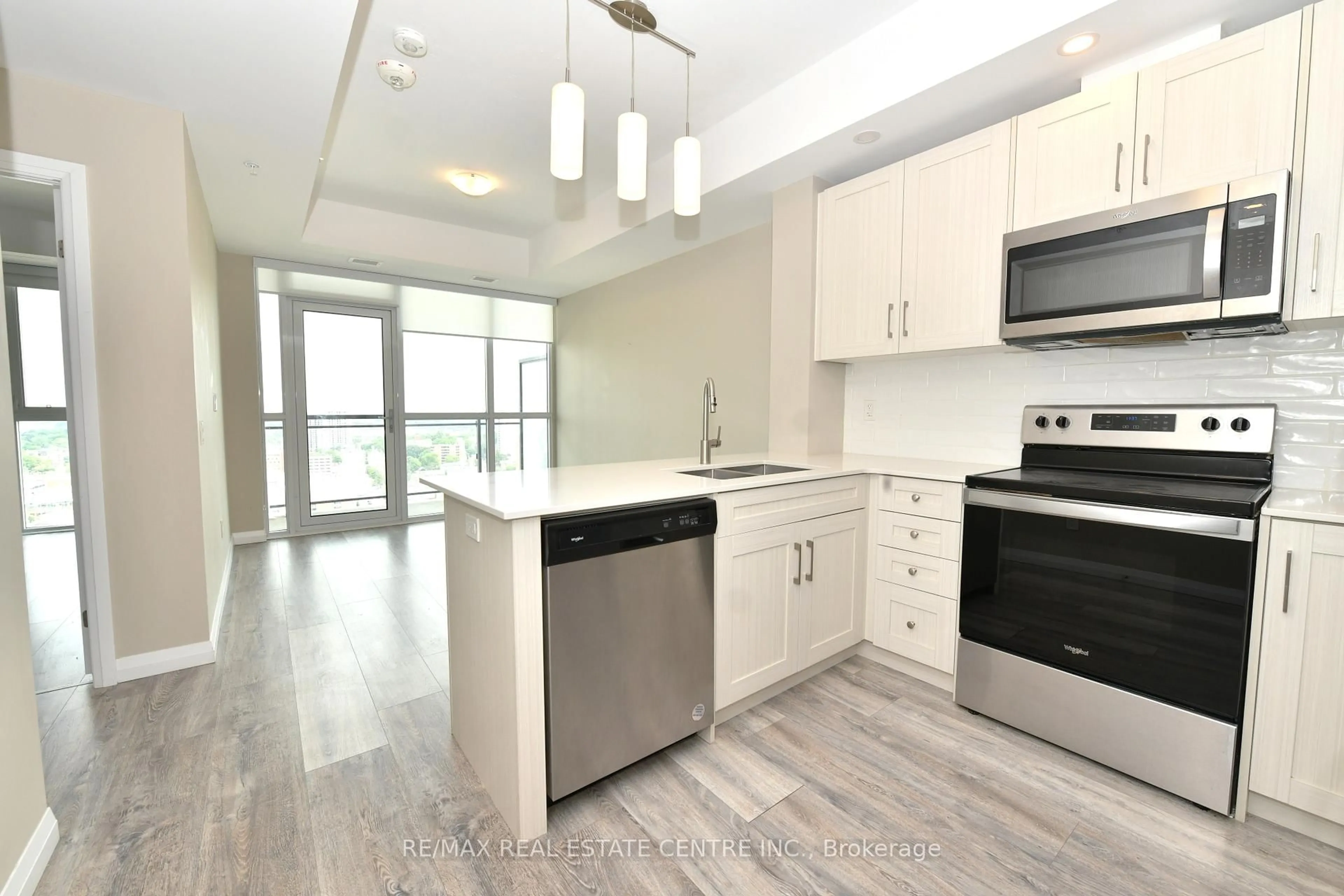 Open concept kitchen, unknown for 60 Charles St #2403, Kitchener Ontario N2G 0C9