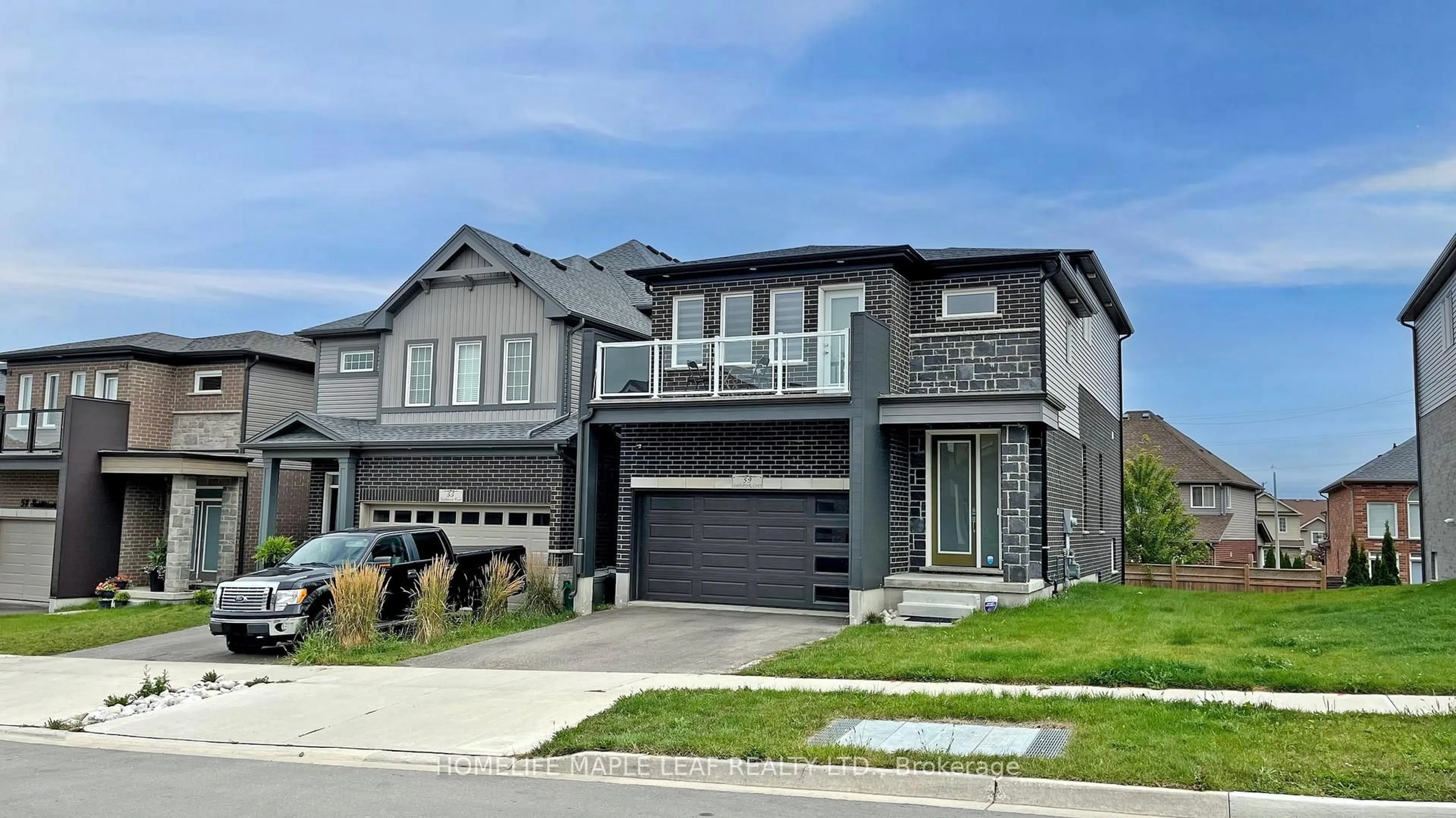 Home with brick exterior material, street for 59 SADDLEBROOK Crt, Kitchener Ontario N2R 0P6