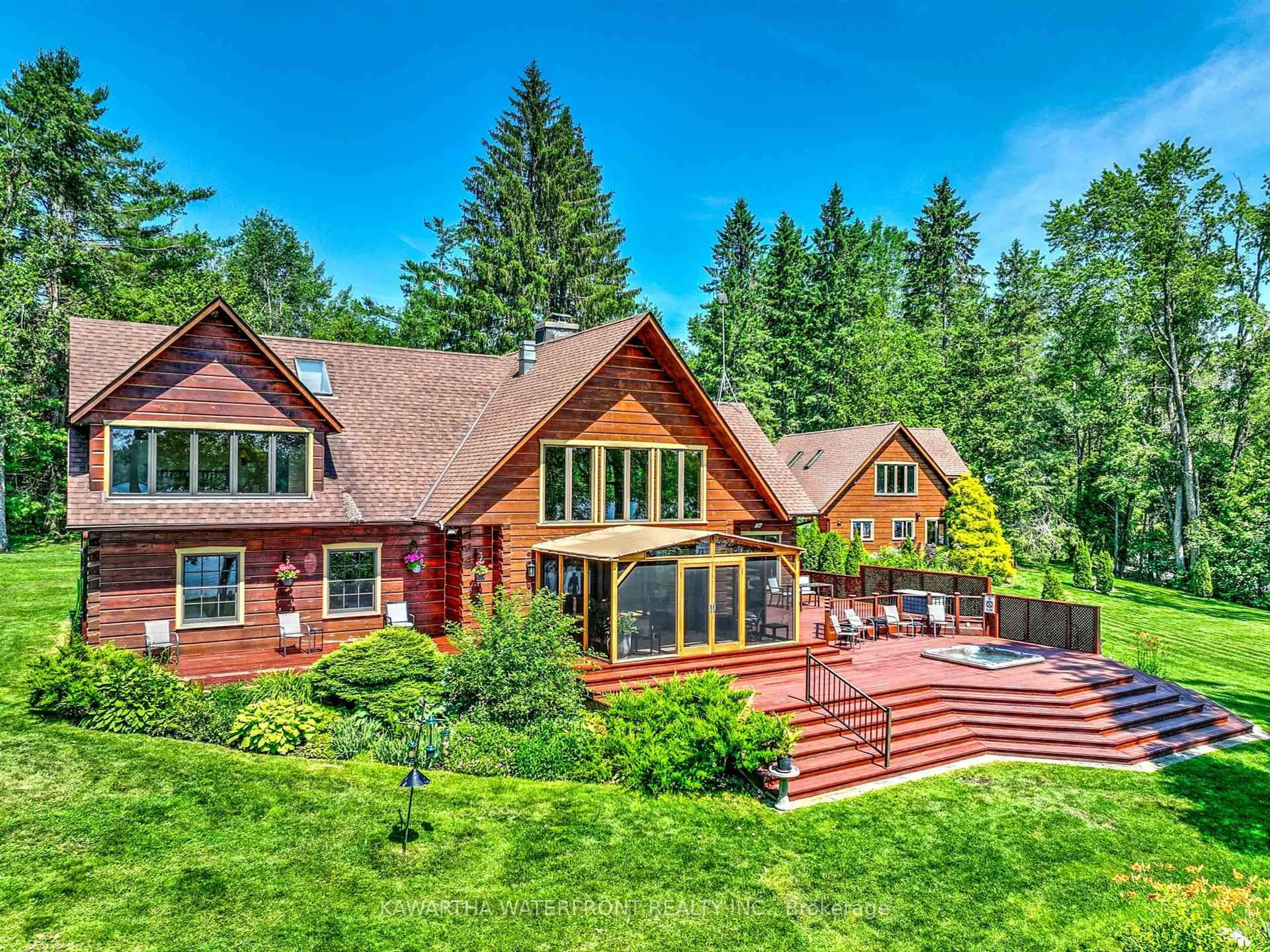 A pic from outside/outdoor area/front of a property/back of a property/a pic from drone, unknown for 24 Courtland Rd, Kawartha Lakes Ontario K0M 1K0