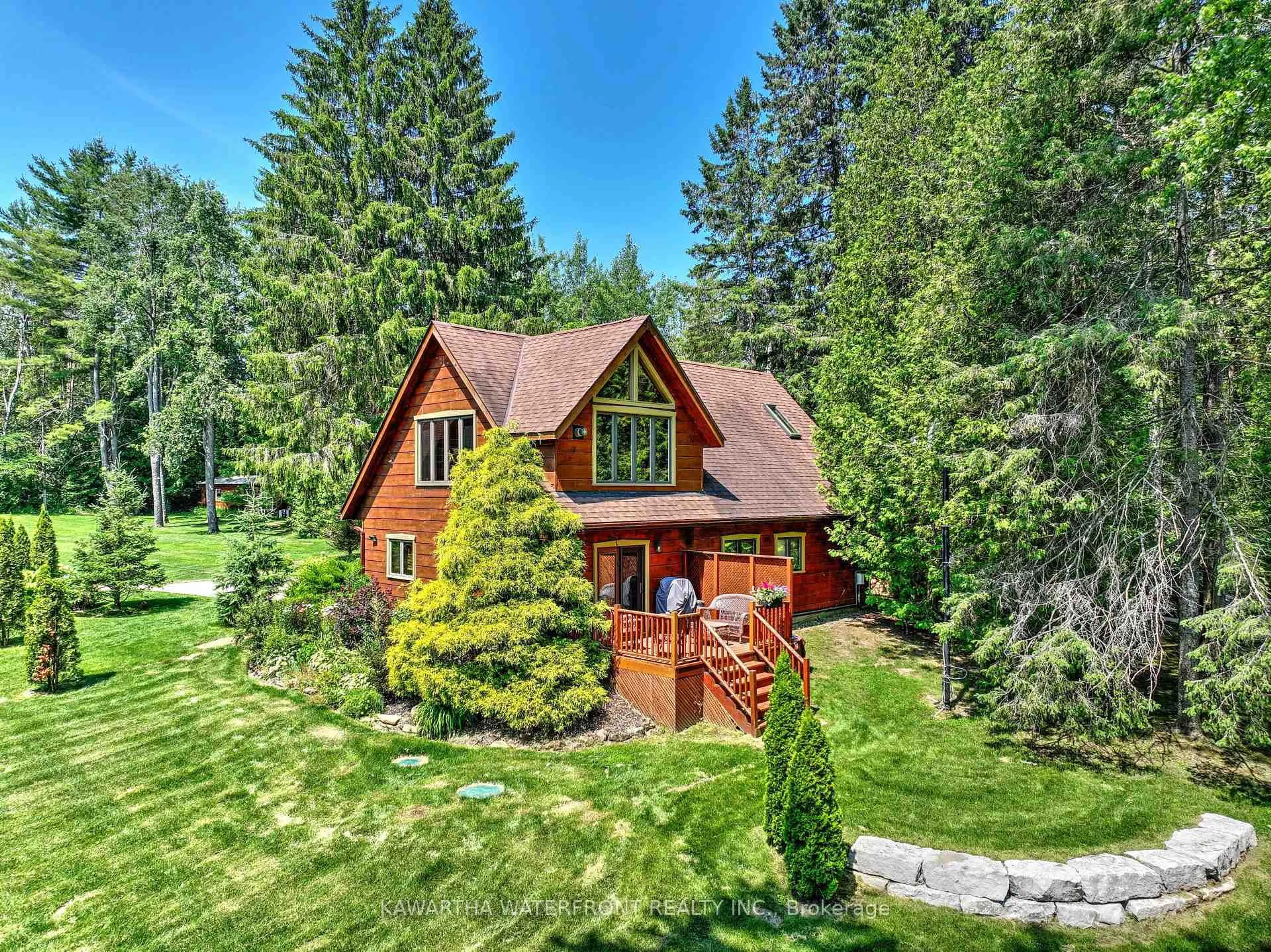 A pic from outside/outdoor area/front of a property/back of a property/a pic from drone, unknown for 24 Courtland Rd, Kawartha Lakes Ontario K0M 1K0