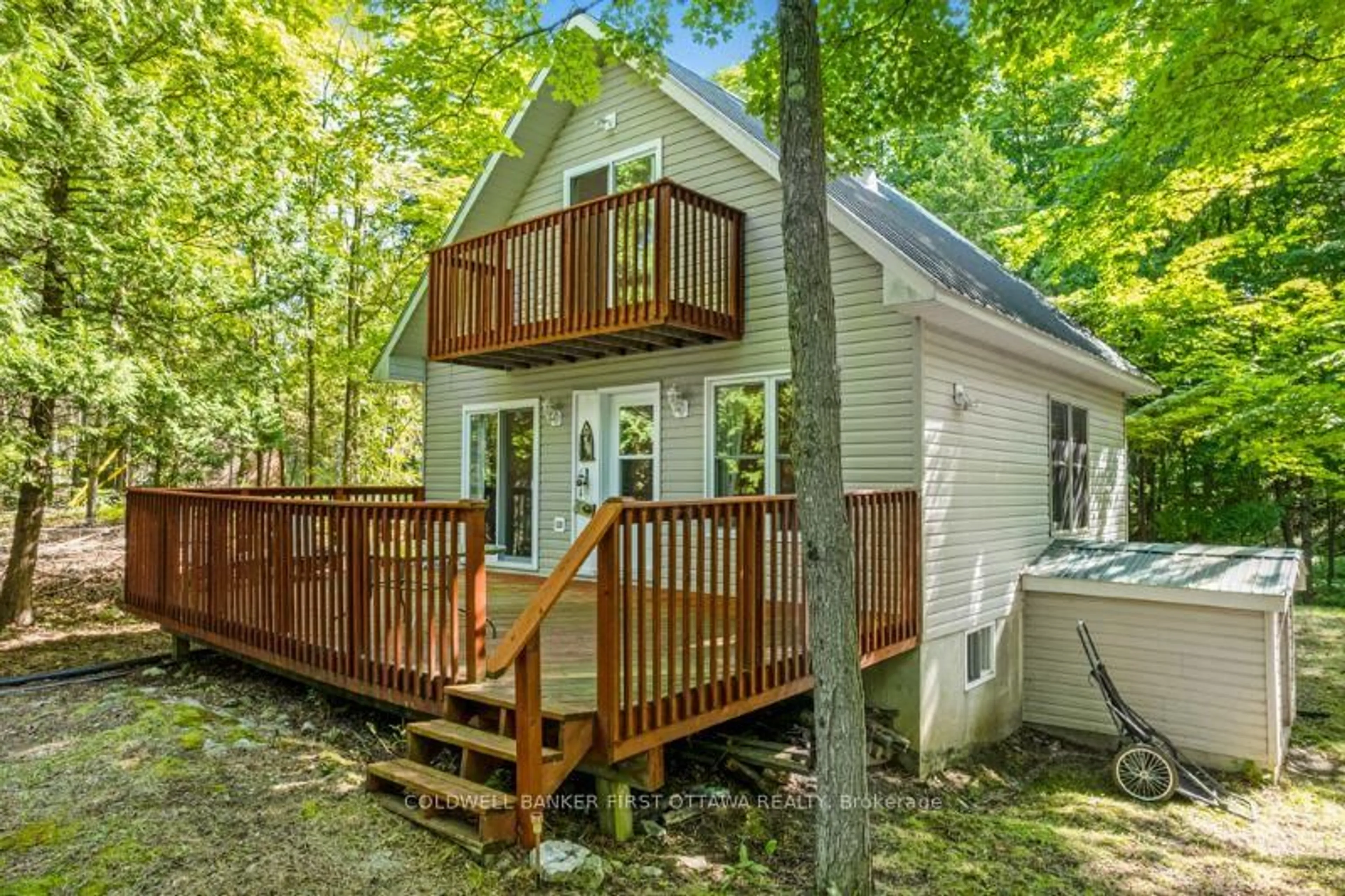 Patio, water/lake/river/ocean view for 392 BADOUR Rd, Maberly Ontario K0H 2B0