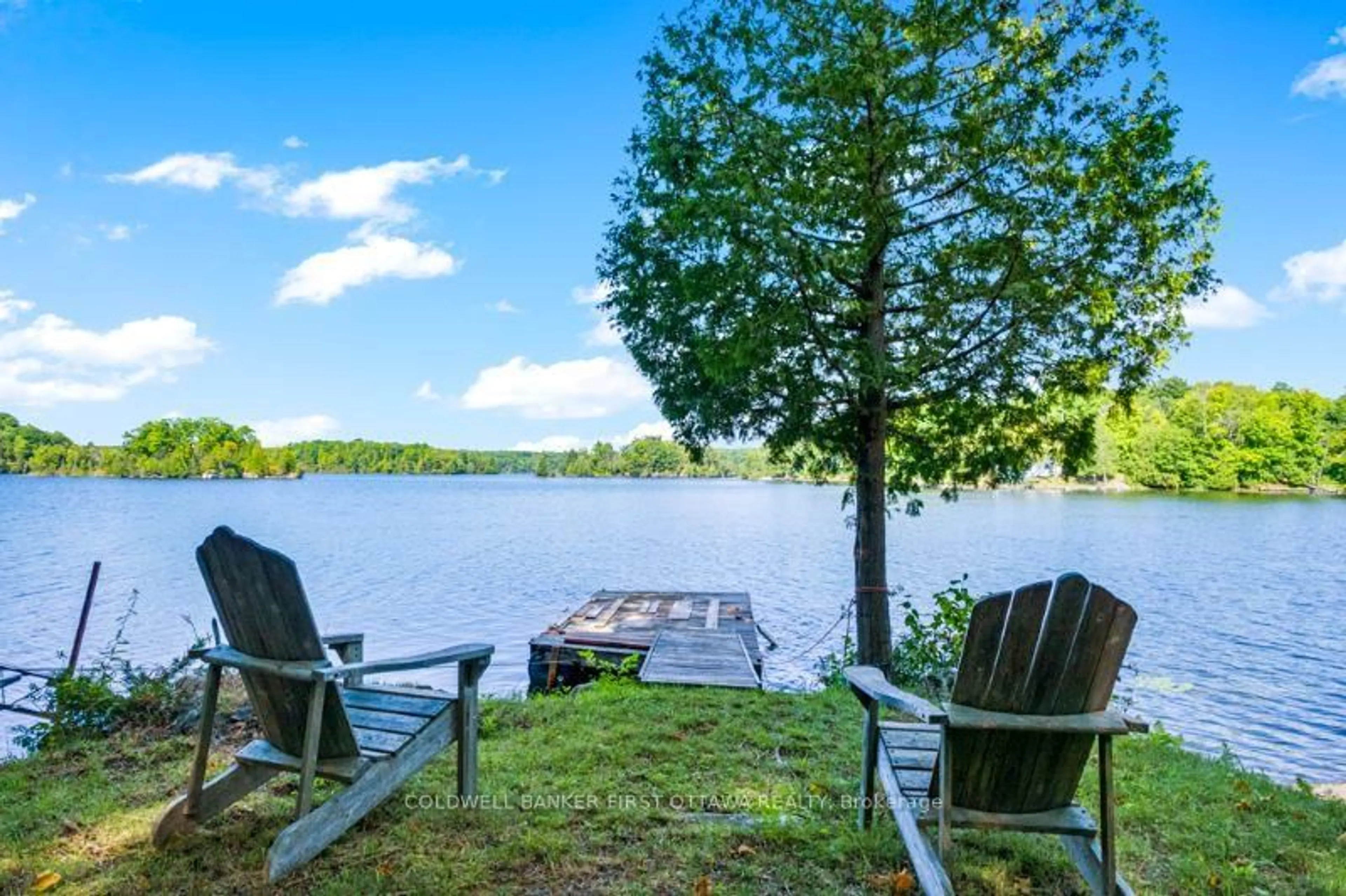 Patio, water/lake/river/ocean view for 392 BADOUR Rd, Maberly Ontario K0H 2B0