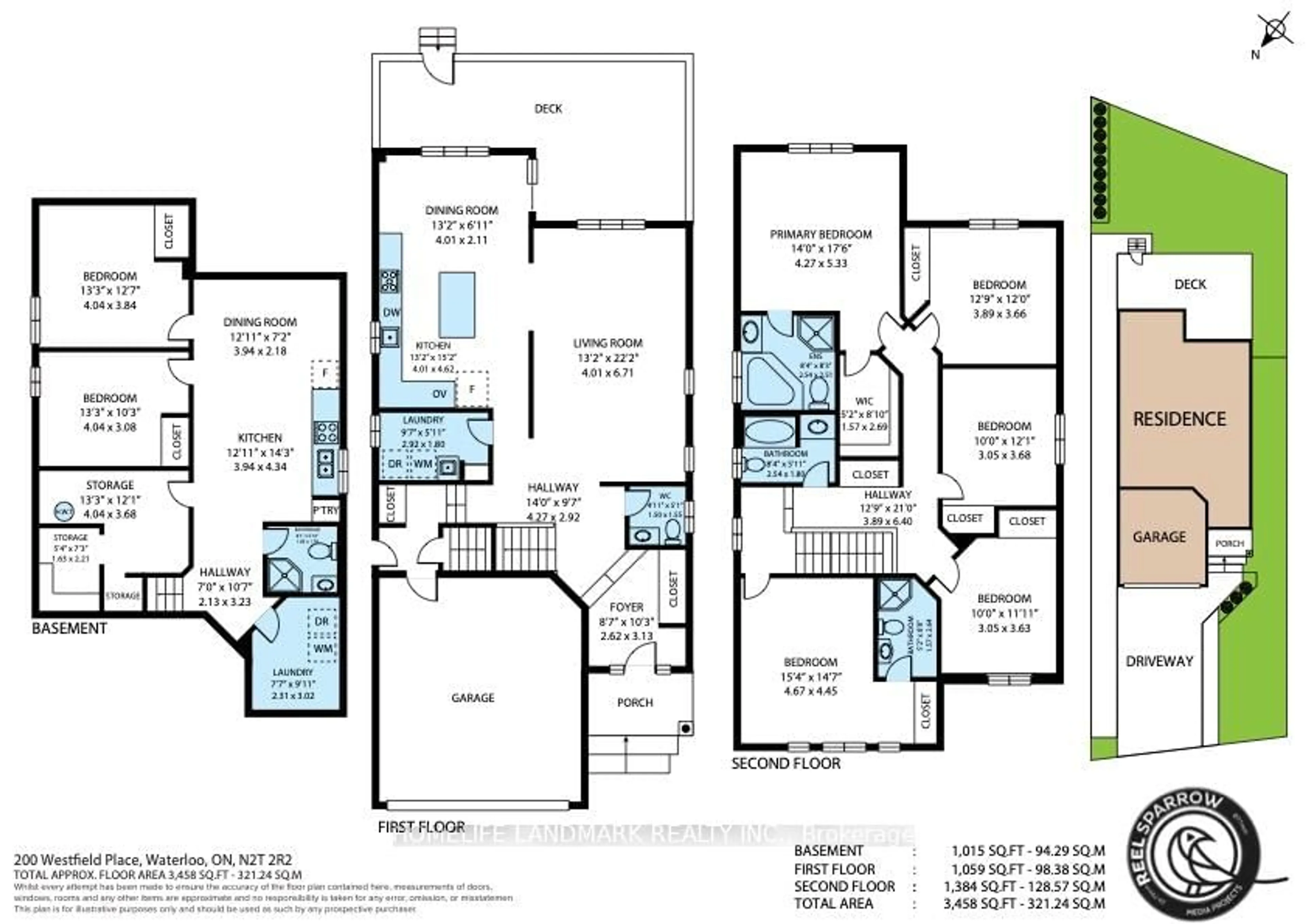 Floor plan for 200 Westfield Pl, Waterloo Ontario N2T 2R2