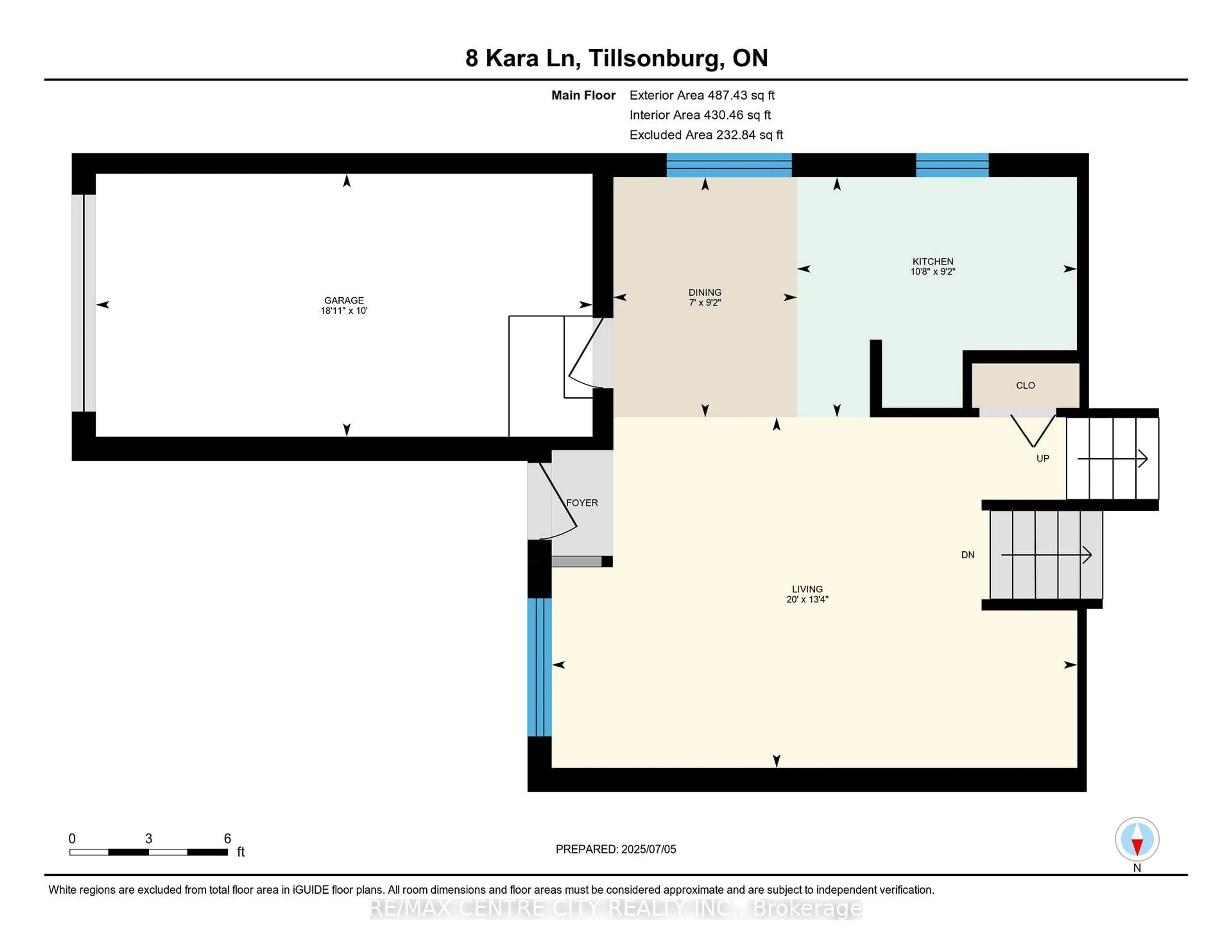 Floor plan for 8 Kara Lane, Tillsonburg Ontario N4G 5M2