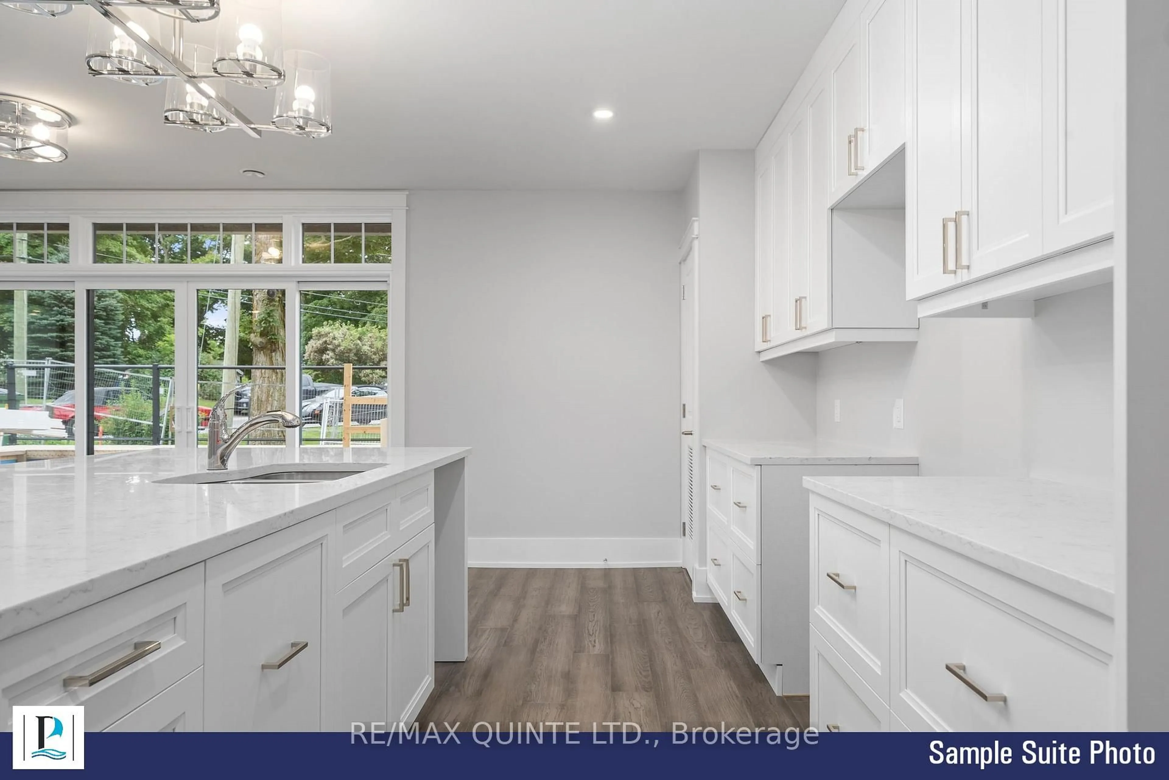 Open concept kitchen, ceramic/tile floor for 12 Clara Dr #305, Prince Edward County Ontario K0K 2T0