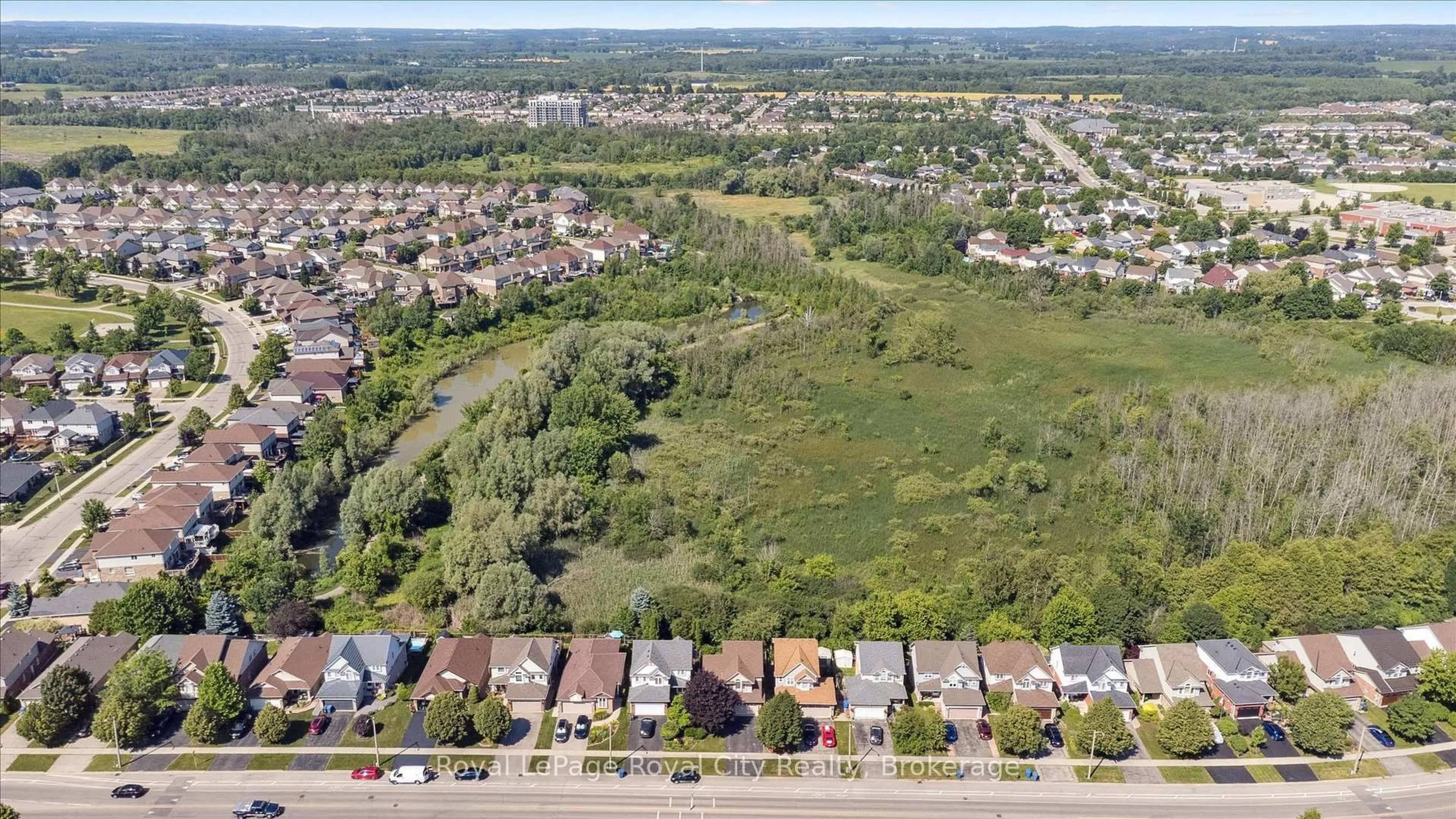 A pic from outside/outdoor area/front of a property/back of a property/a pic from drone, street for 347 Starwood Dr, Guelph Ontario N1E 7A1