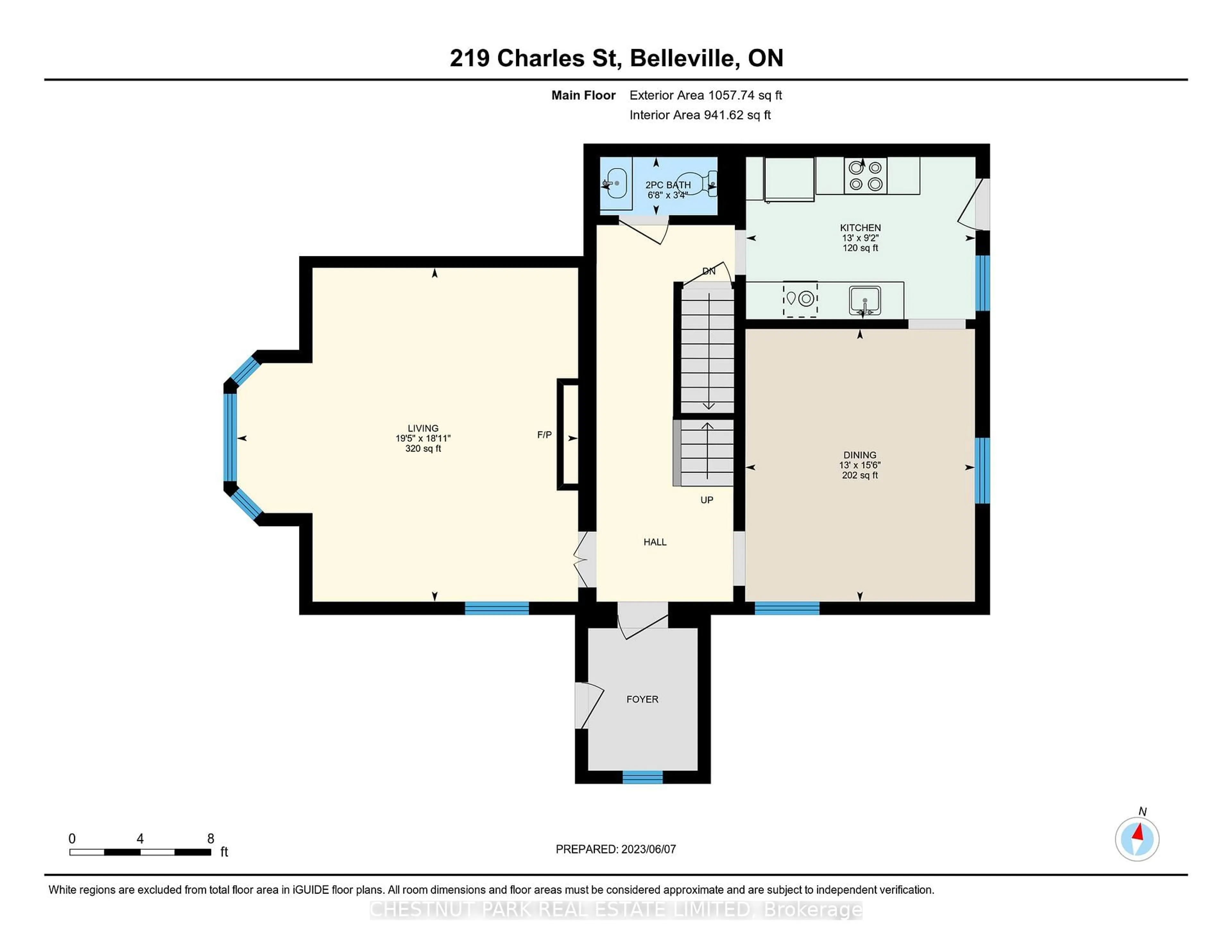 Floor plan for 219 Charles St, Belleville Ontario K8N 3M3