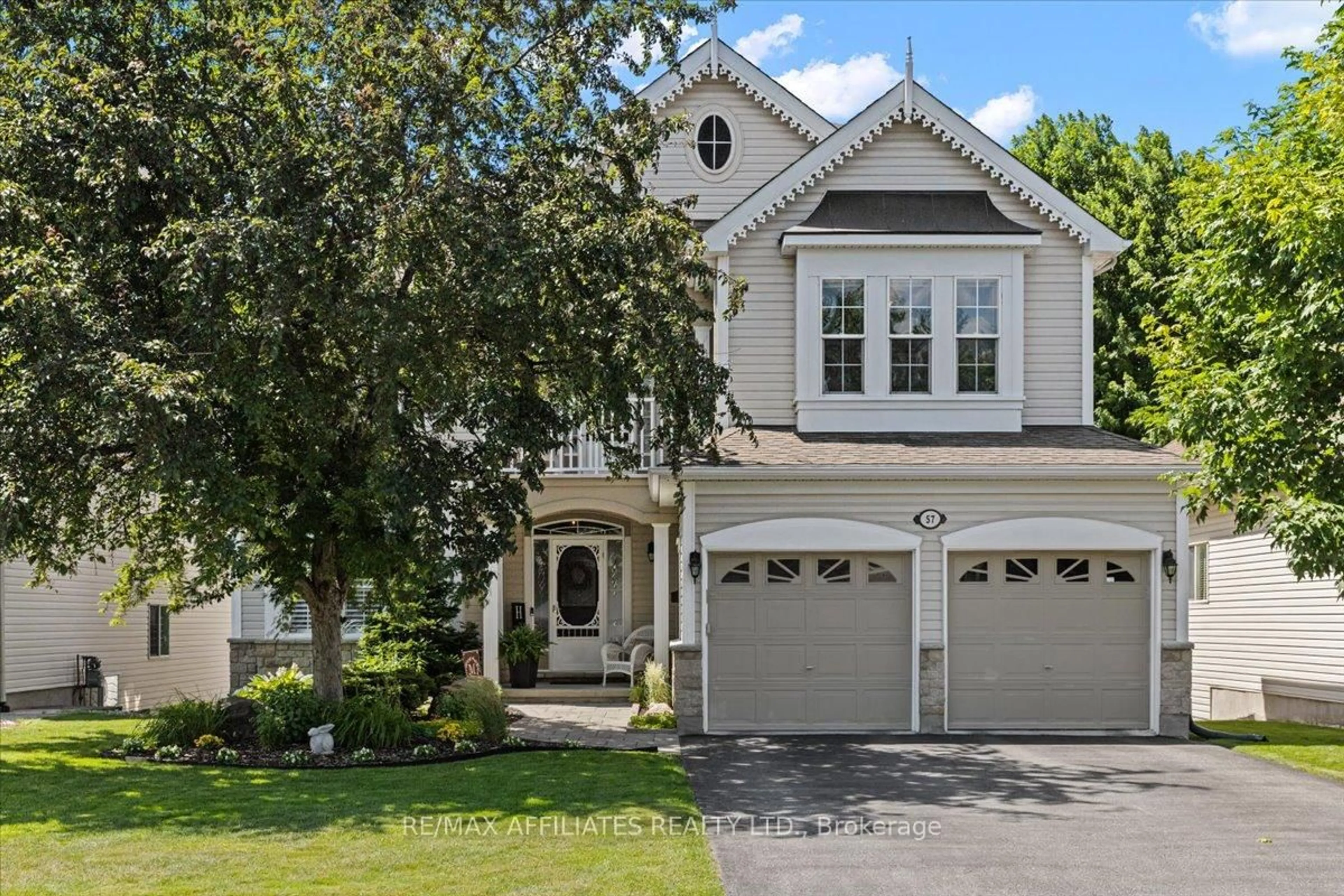 Home with vinyl exterior material, street for 57 Insmill Cres, Ottawa Ontario K2T 1G4