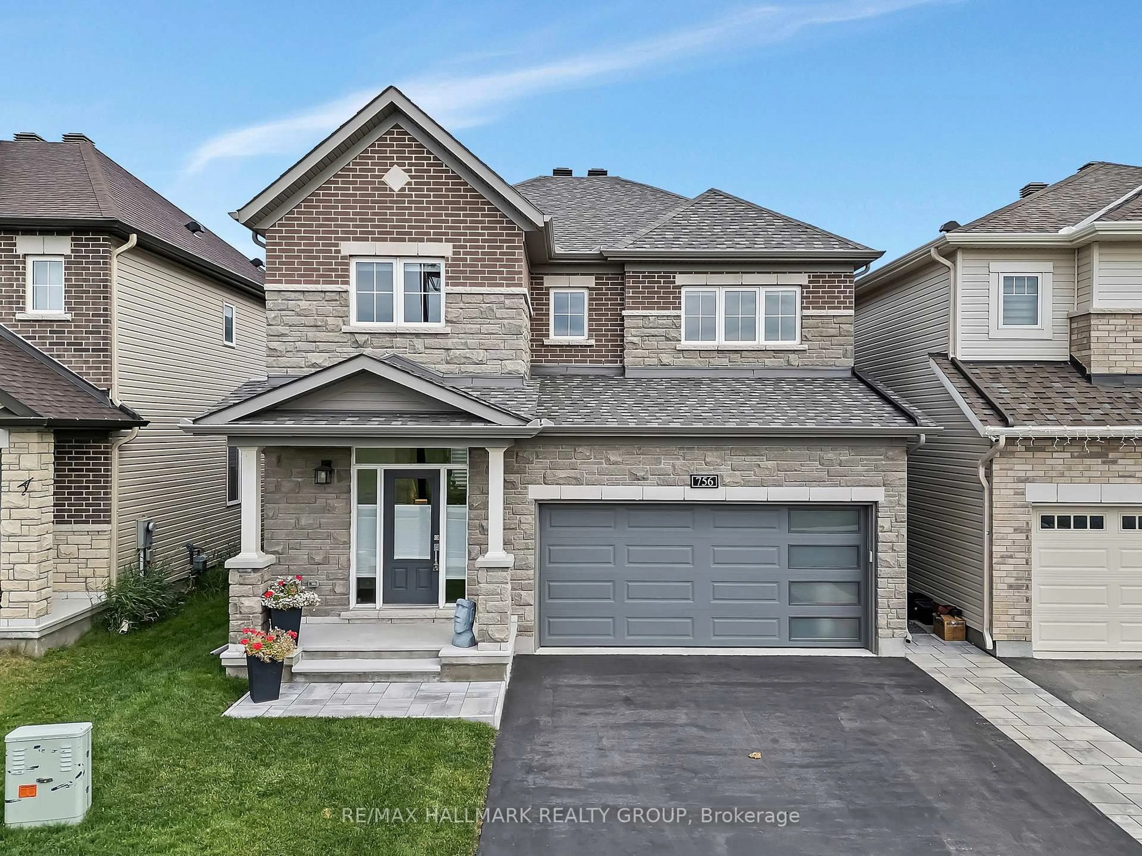 Home with brick exterior material, street for 756 Cappamore Dr, Ottawa Ontario K2J 6W3