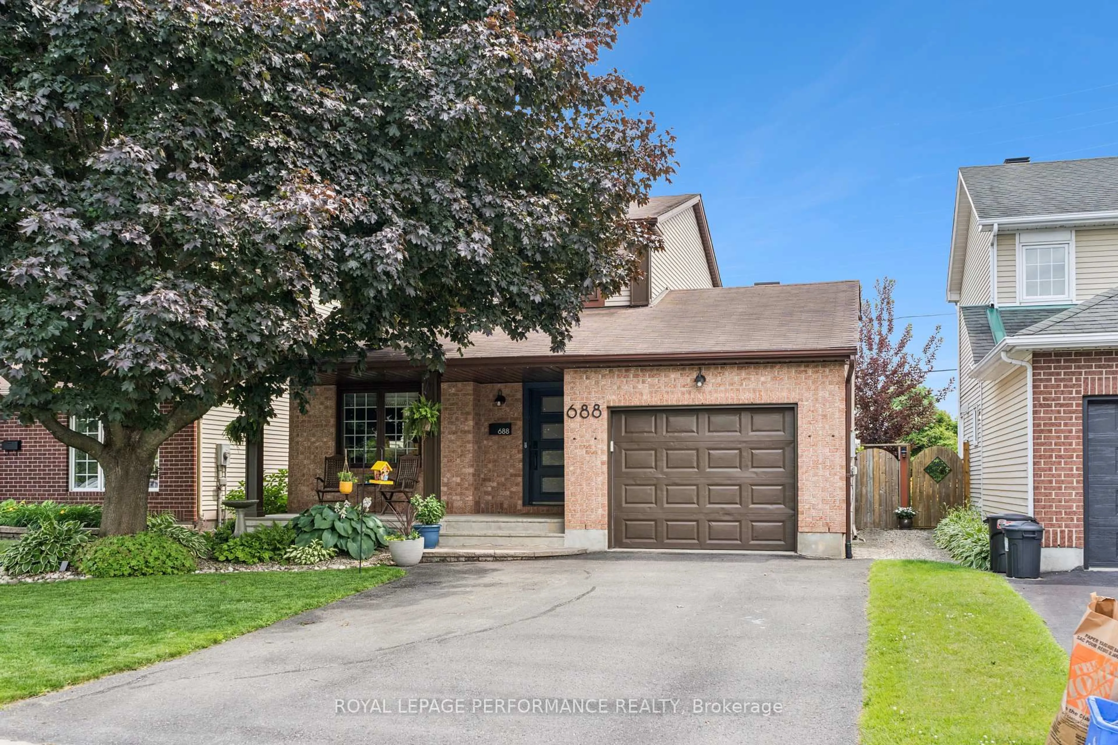 Home with brick exterior material, street for 688 Thicket Way, Orleans Ontario K4A 3B2