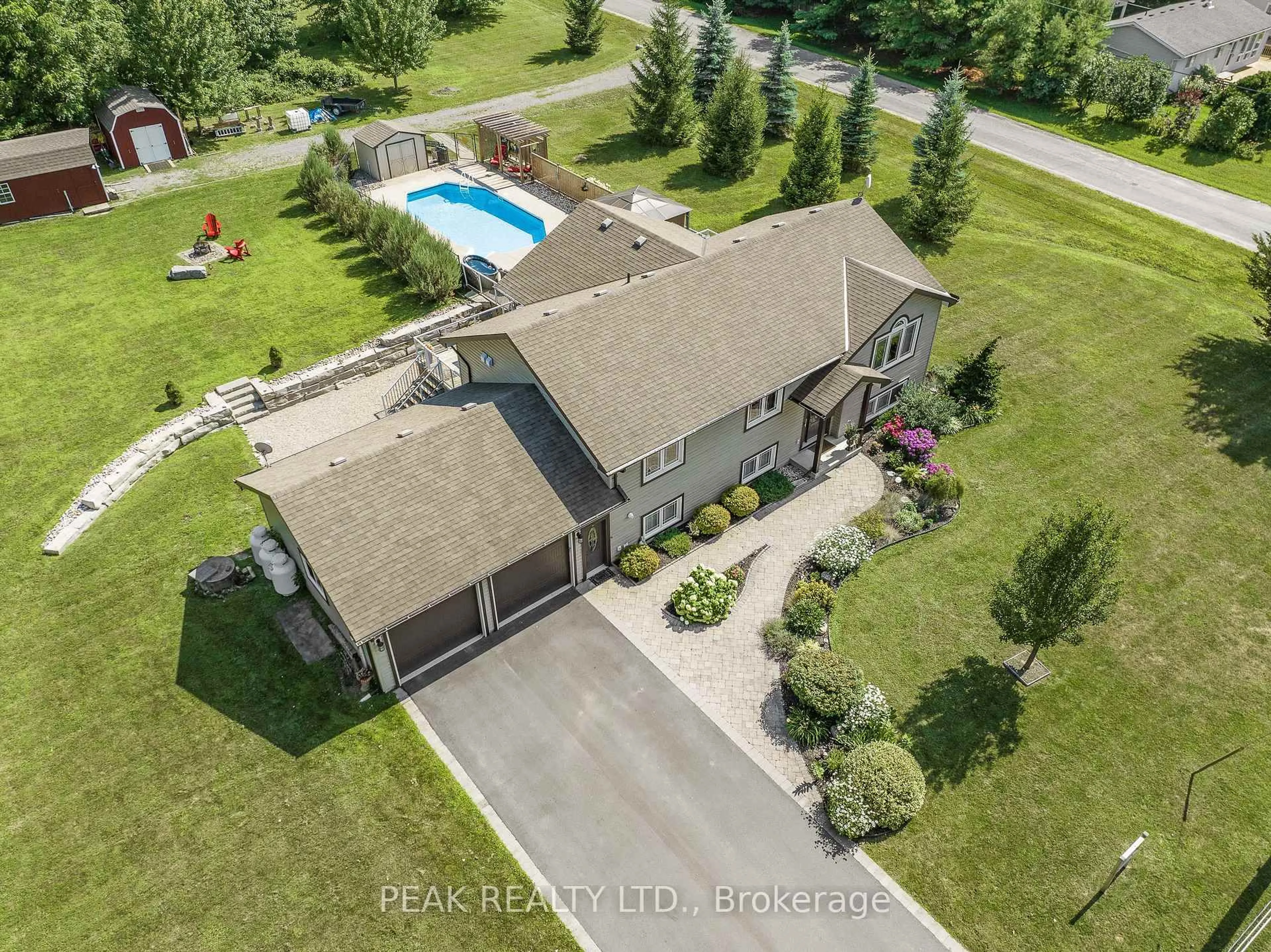 A pic from outside/outdoor area/front of a property/back of a property/a pic from drone, unknown for 116 Prinyers Cove Cres, Prince Edward County Ontario K0K 2T0