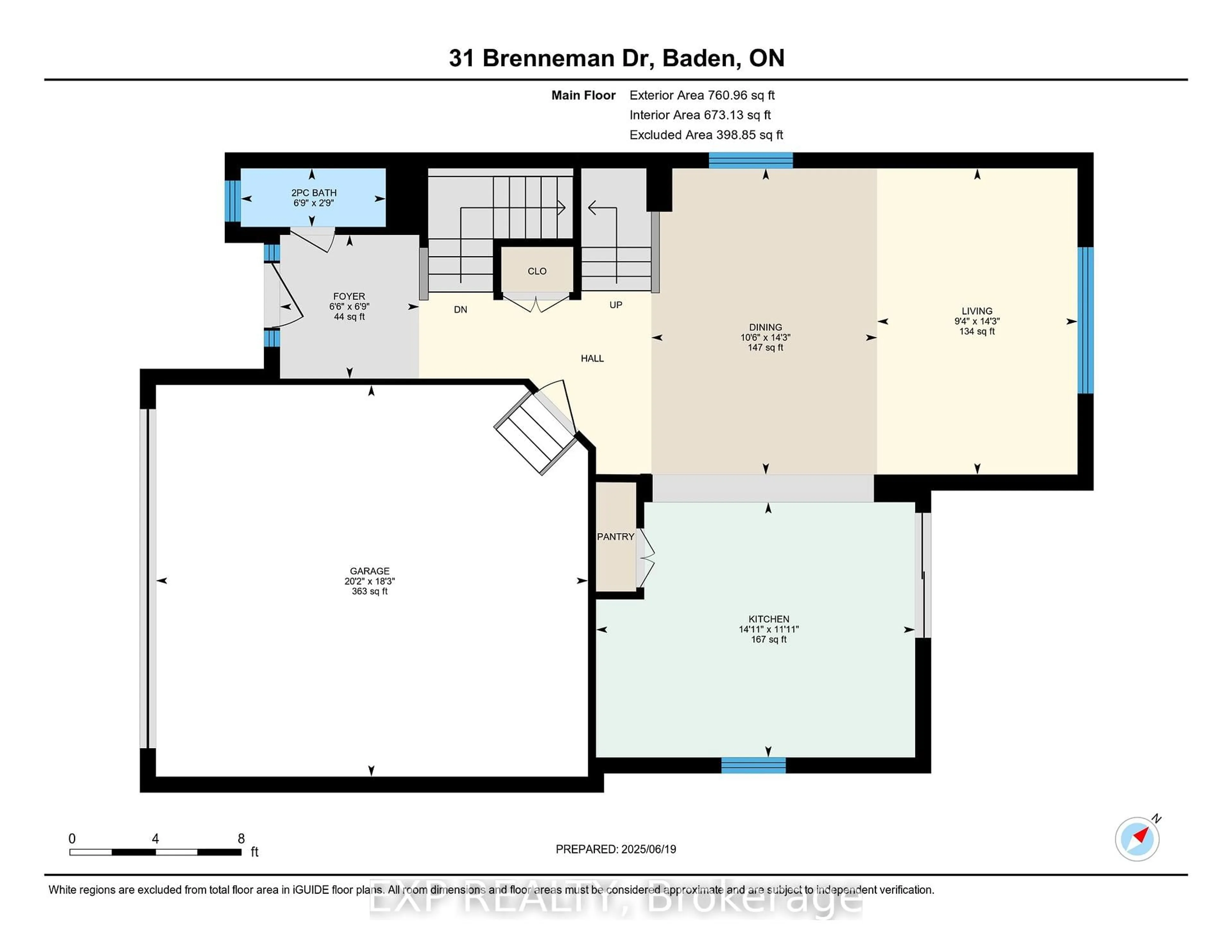 Floor plan for 31 Brenneman Dr, Wilmot Ontario N3A 4M9