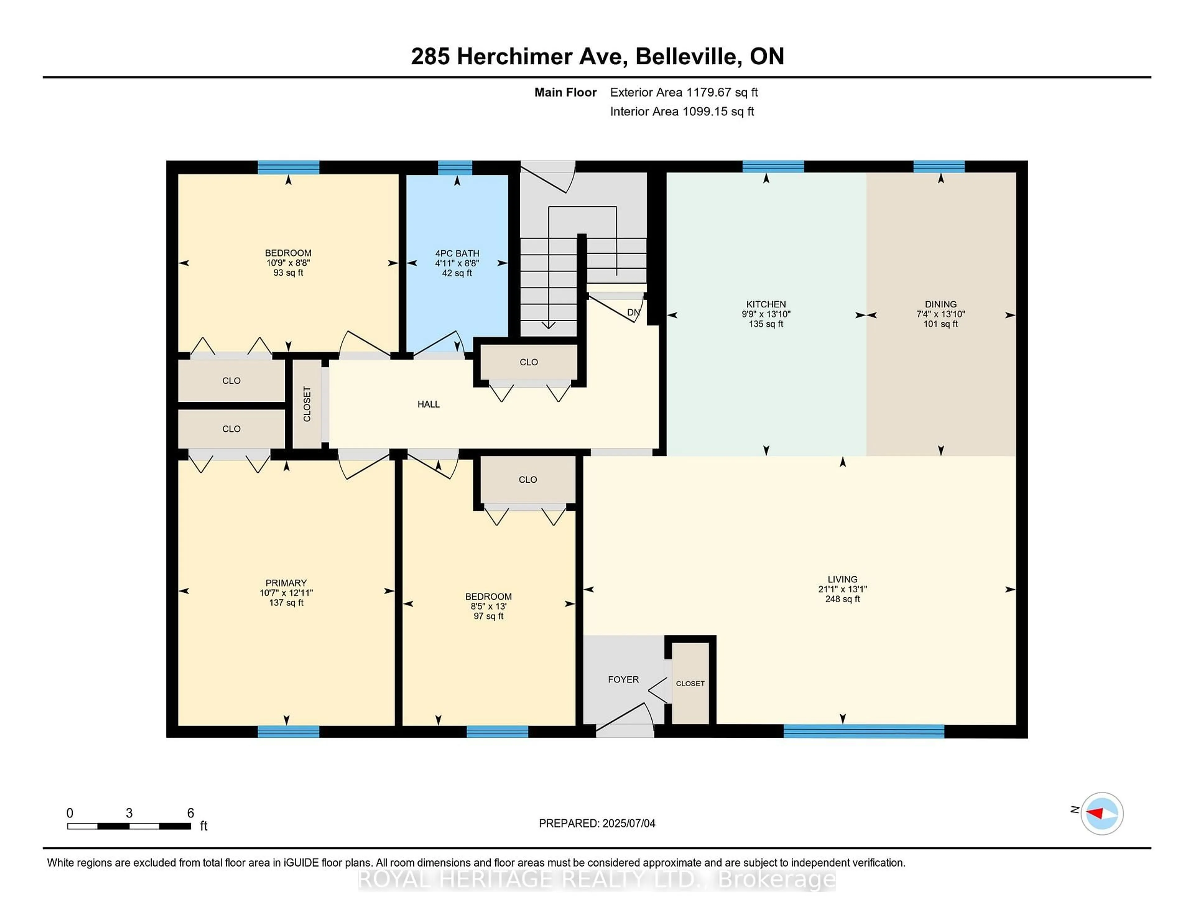 Floor plan for 285 Herchimer Ave, Belleville Ontario K8N 4Y9