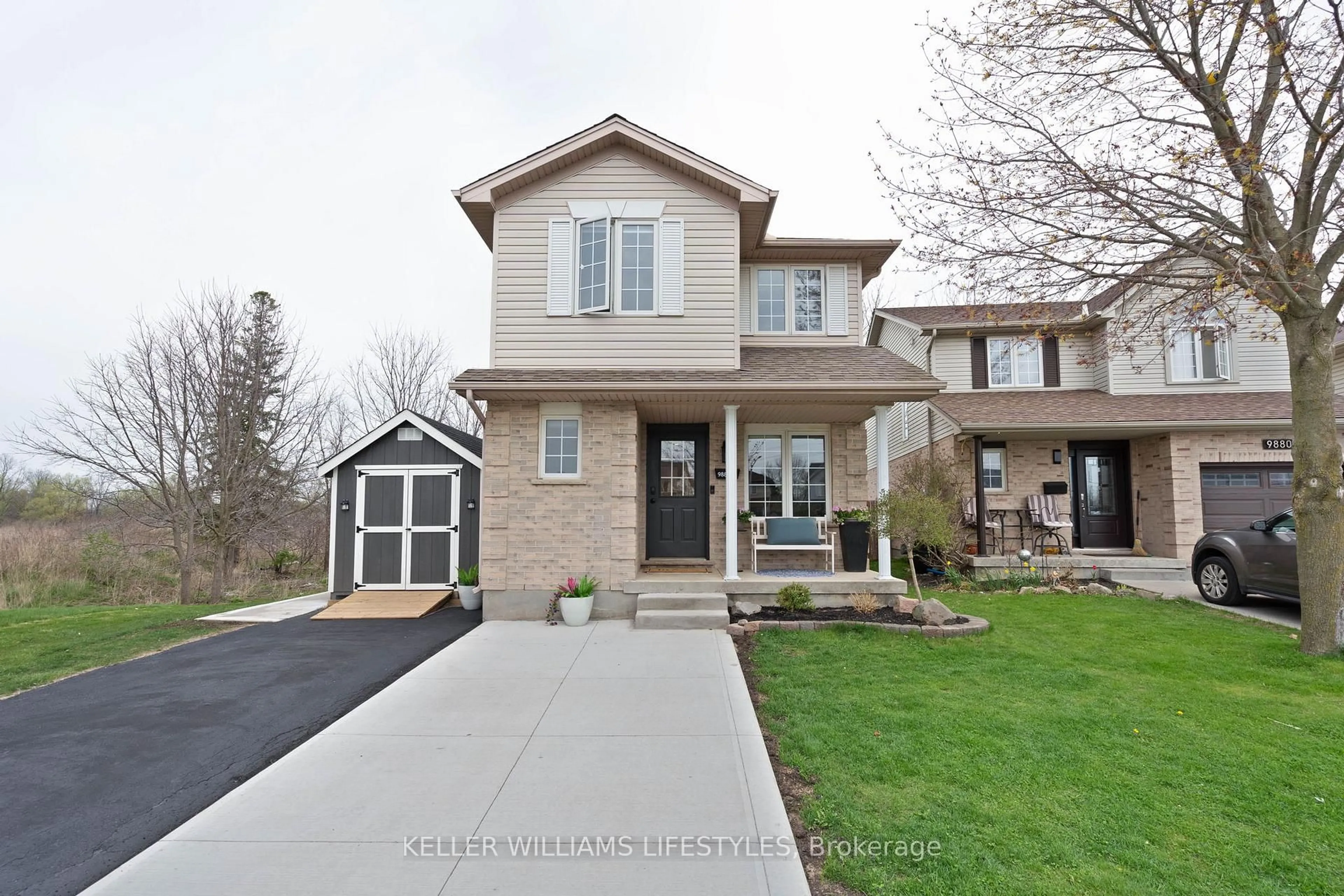 Home with brick exterior material, street for 9886 FLORENCE St, Southwold Ontario N5P 4L3
