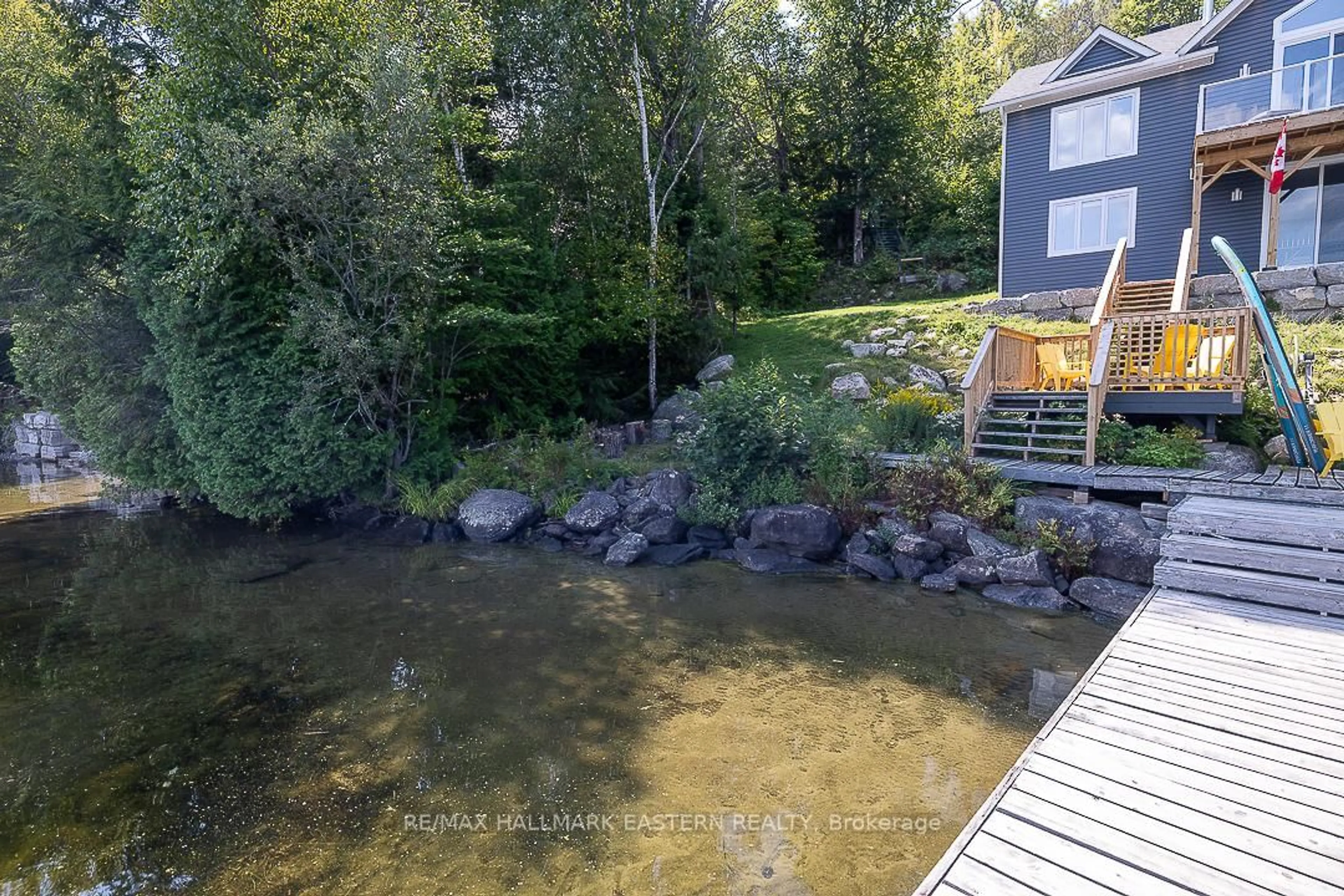 A pic from outside/outdoor area/front of a property/back of a property/a pic from drone, water/lake/river/ocean view for 1744 PAPINEAU LAKE Rd, Maynooth Ontario K0L 2S0