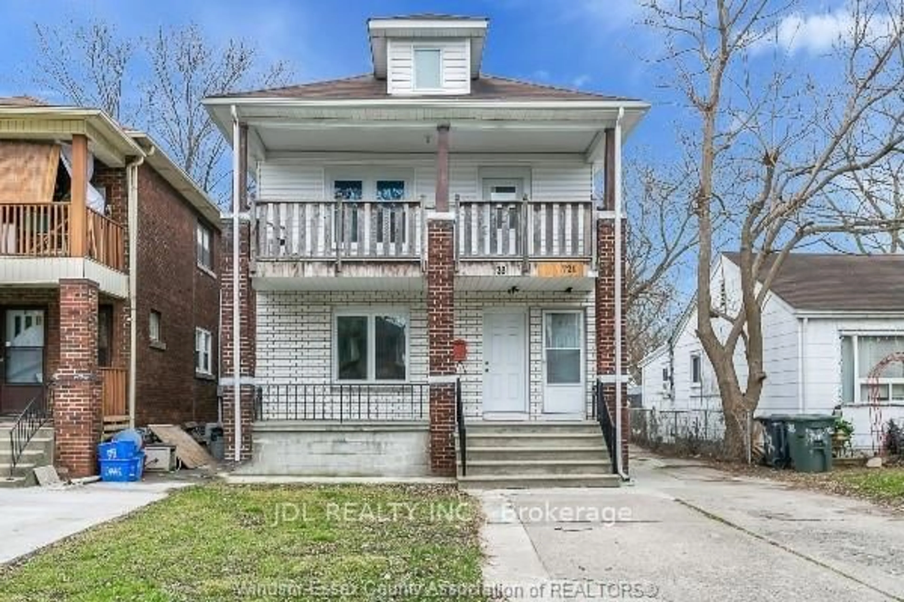 Home with brick exterior material, street for 721-723 Campbell Ave, Windsor Ontario N9B 2H6